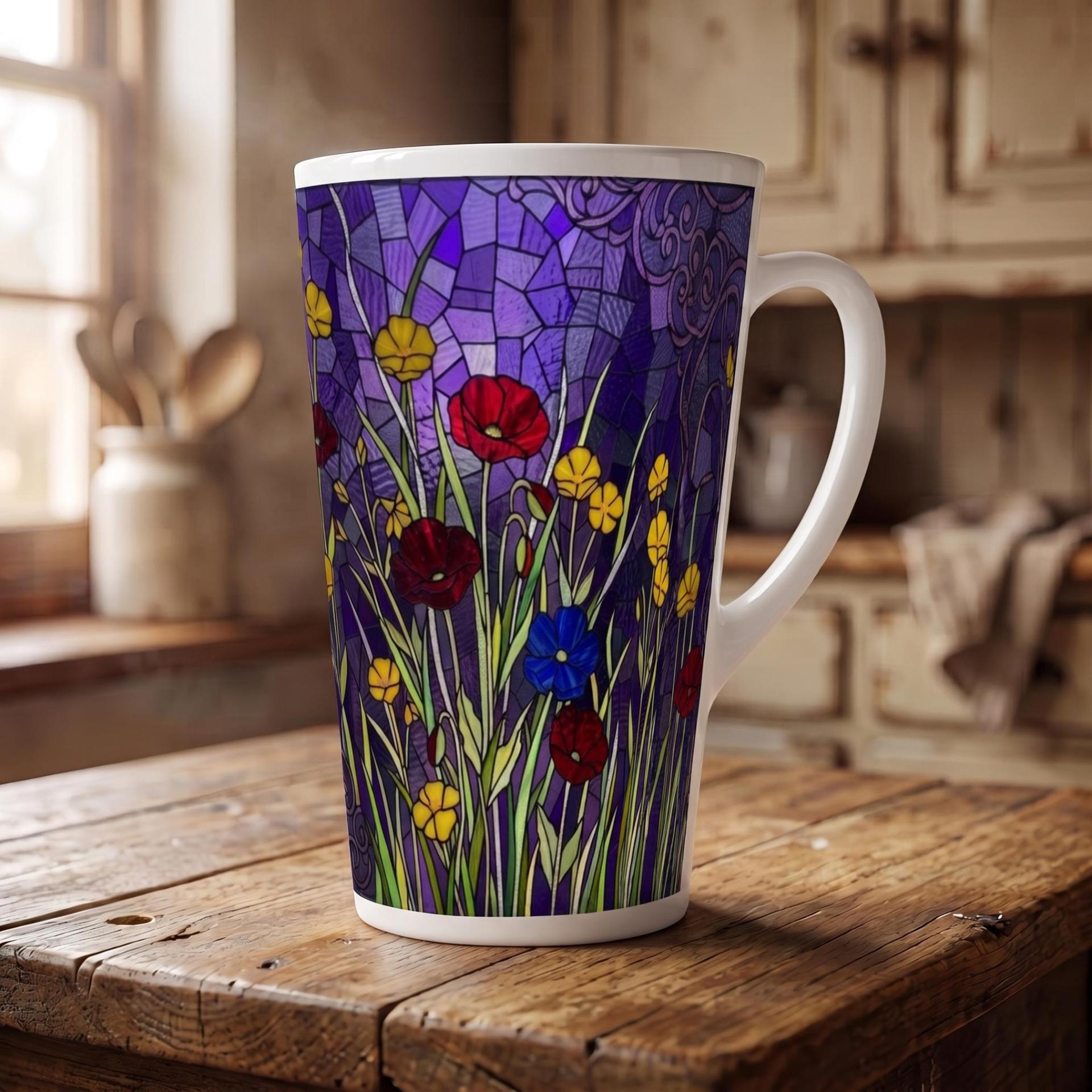 Latte 17oz Ceramic Mug - Coffee or Tea Cup, Extra Tall