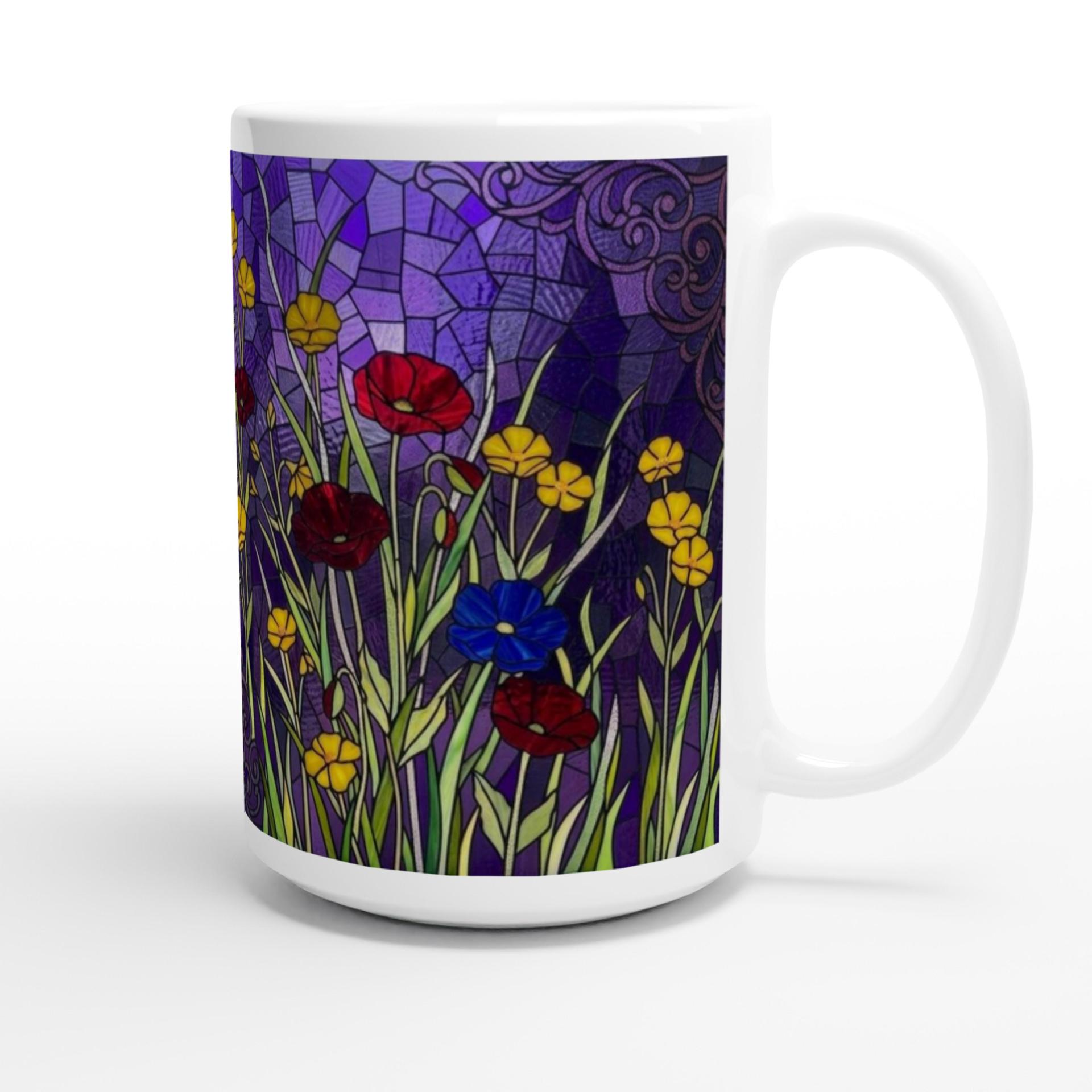 Floral Cups -  Large and Small Ceramic Mugs