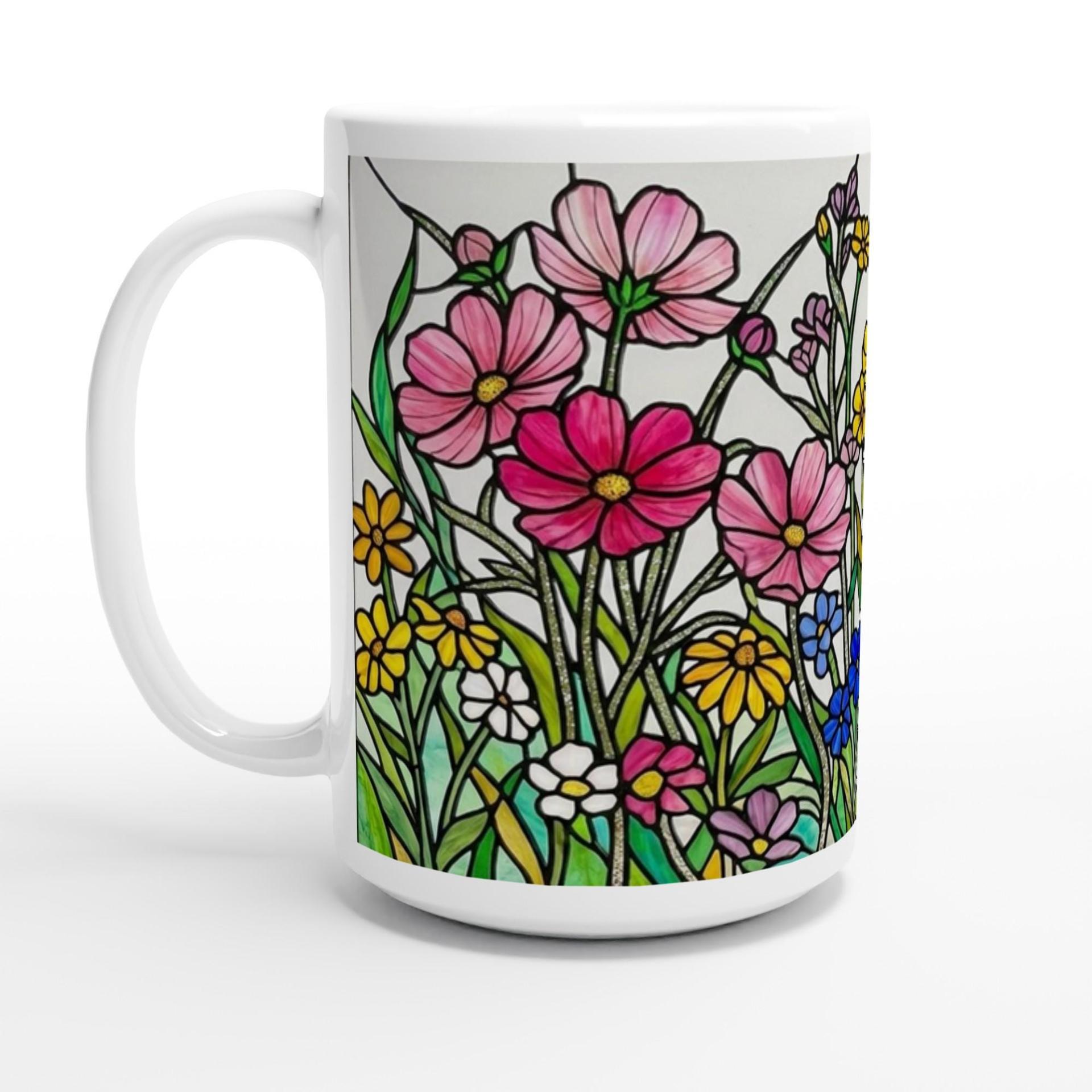 Large and Small Ceramic Mug Set, 15oz and 11oz Cups