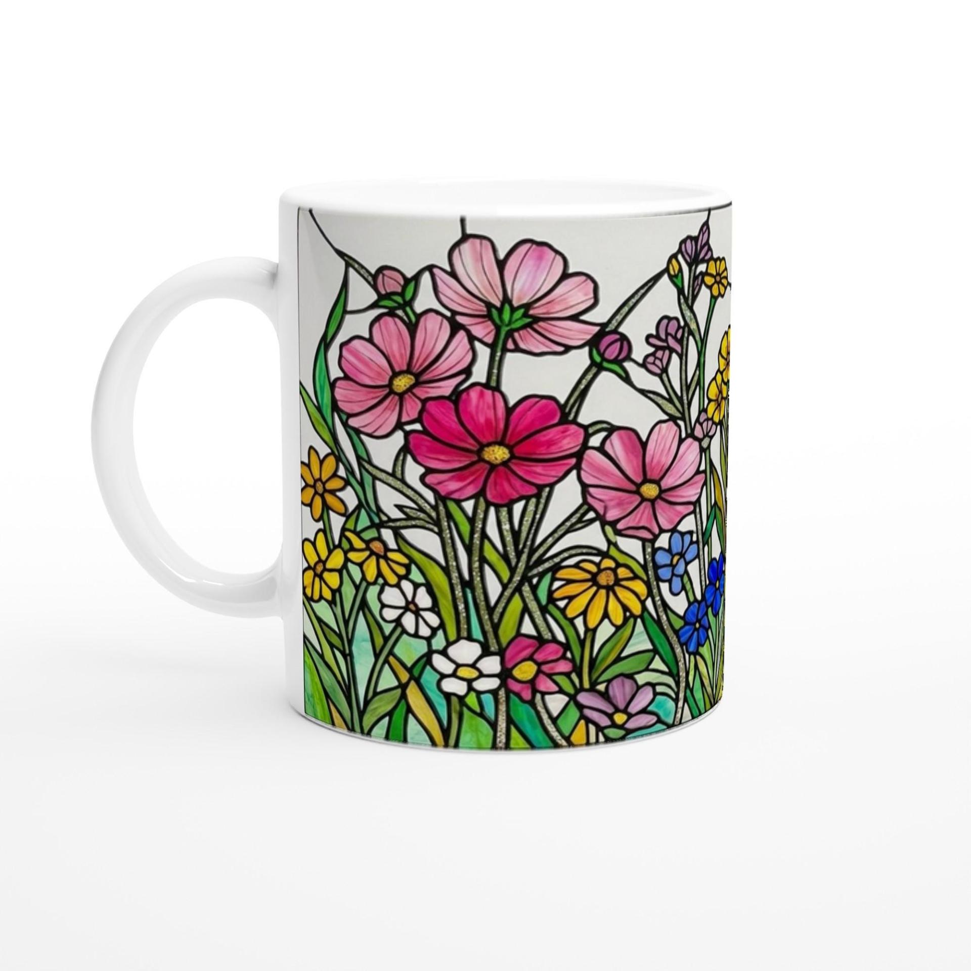 Large and Small Ceramic Mug Set, 15oz and 11oz Cups