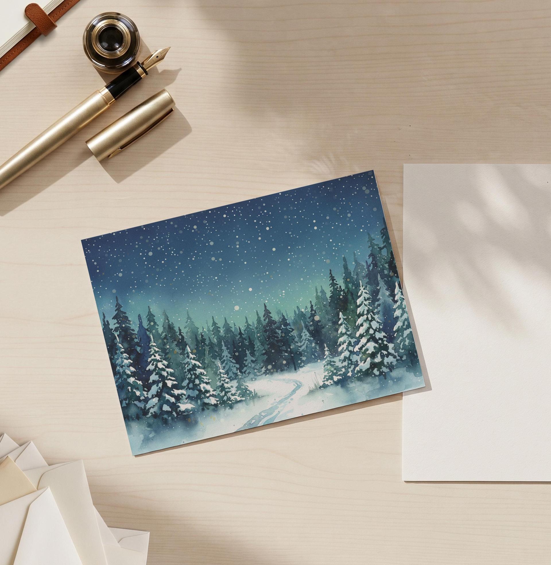 Cards - Winter Forest - Christmas Cards, in singles or bulk packs