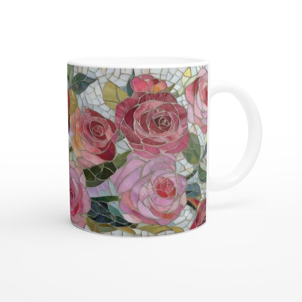 Roses- Floral Cups -  Large and Small Ceramic Mugs
