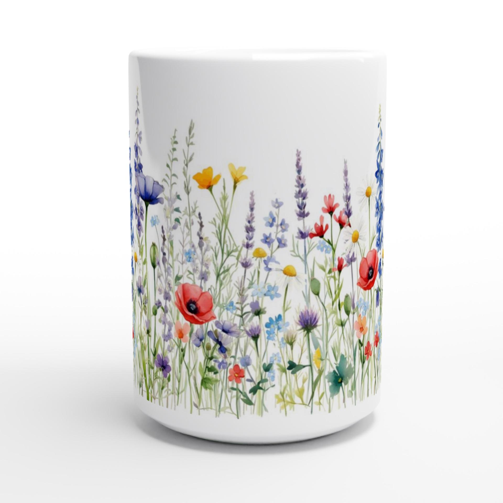 Floral Cups -  Large and Small Ceramic Mugs