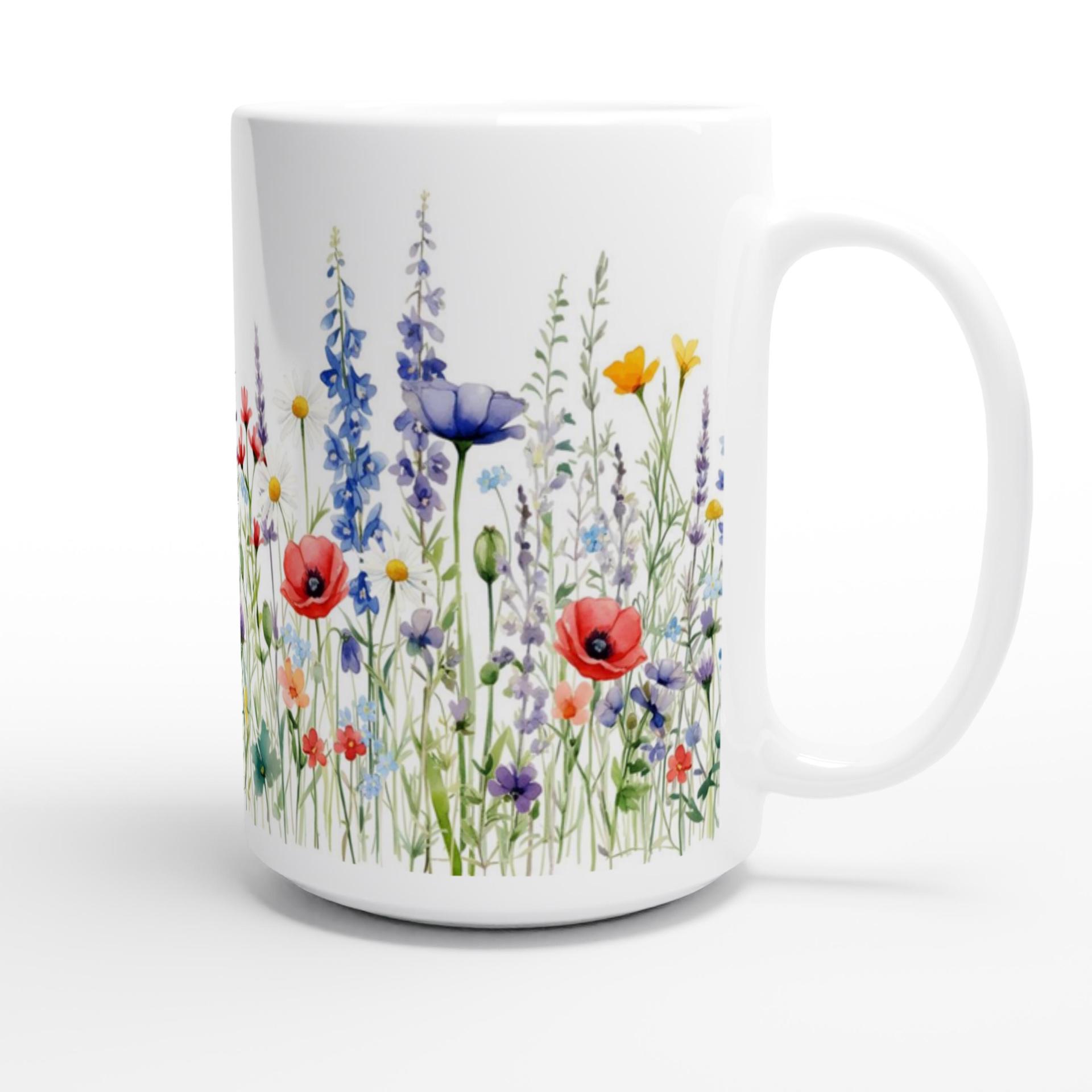 Floral Cups -  Large and Small Ceramic Mugs