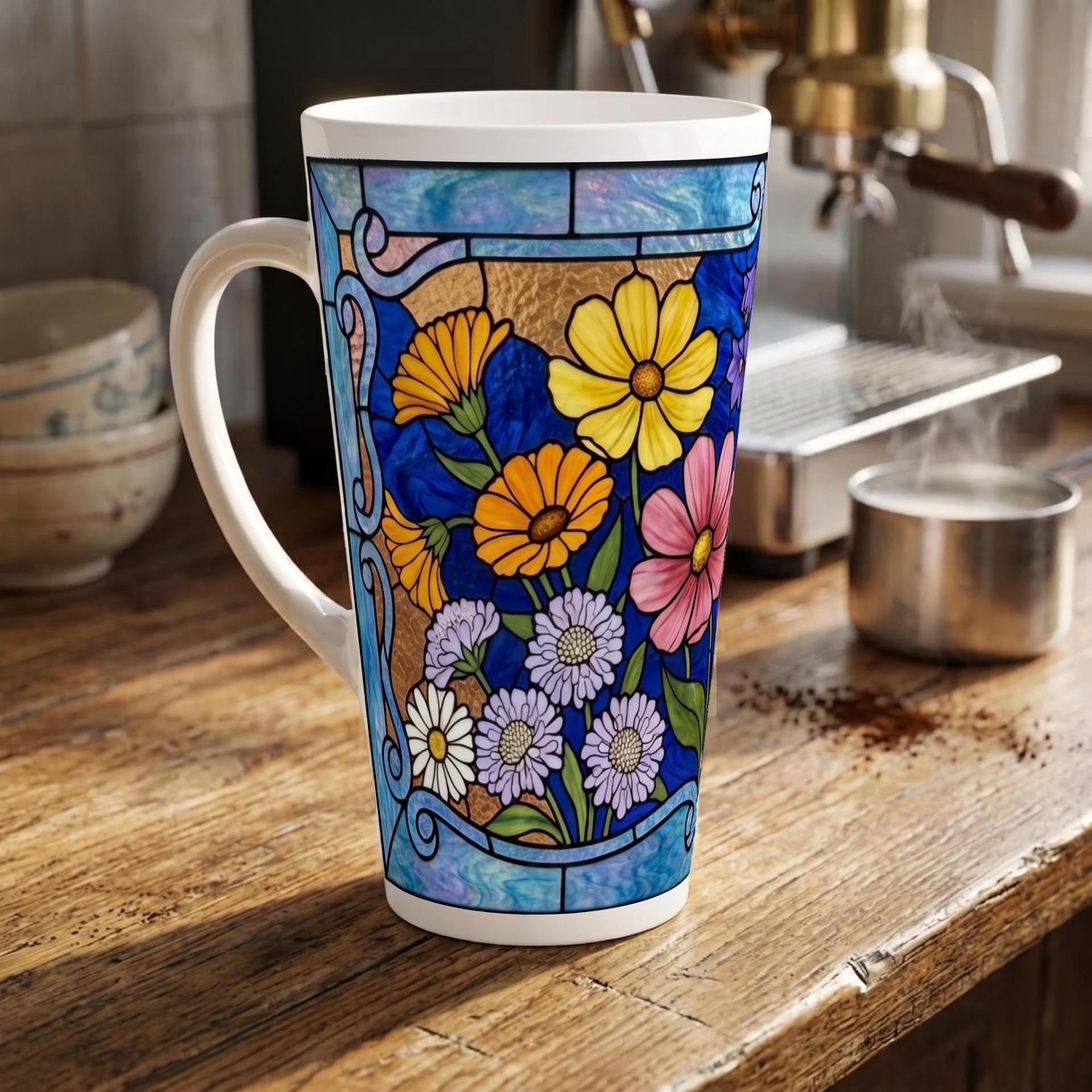 Latte 17oz Ceramic Mug - Coffee or Tea Cup, Extra Tall