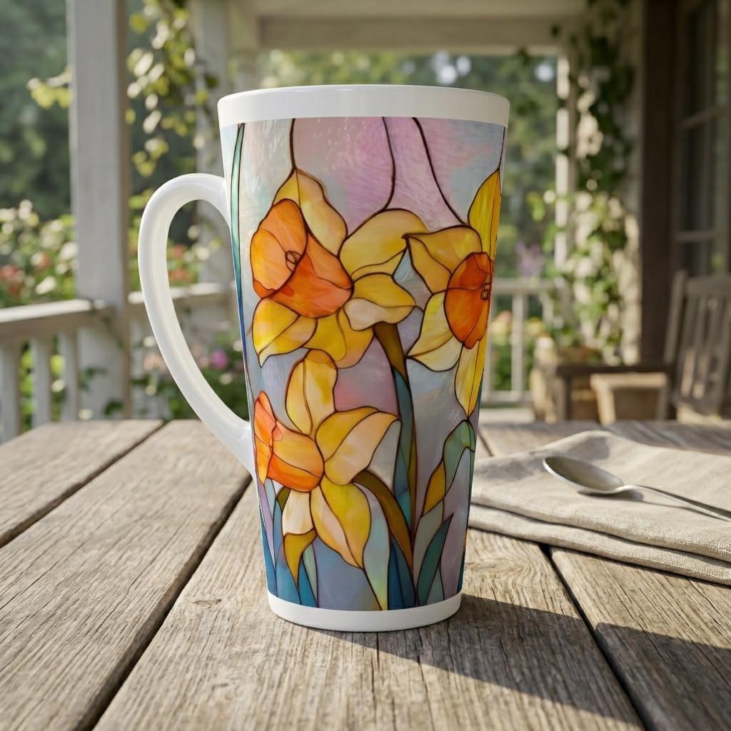 Latte 17oz Ceramic Mug - Coffee or Tea Cup, Extra Tall