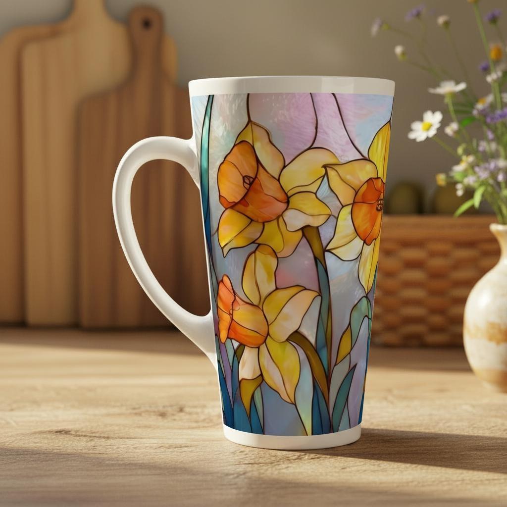 Latte 17oz Ceramic Mug - Coffee or Tea Cup, Extra Tall