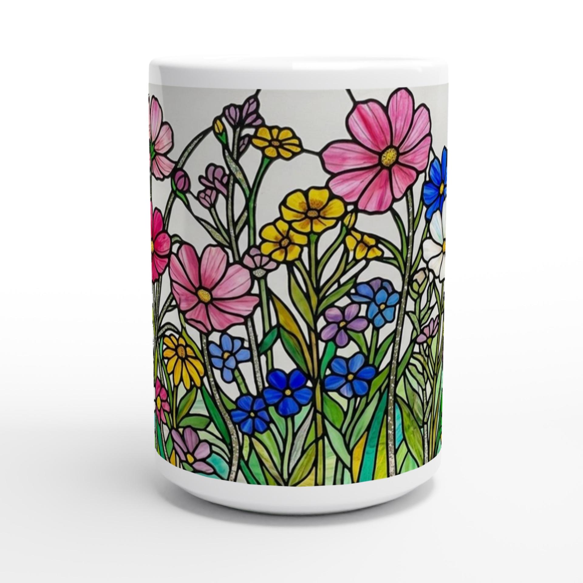 Large and Small Ceramic Mug Set, 15oz and 11oz Cups