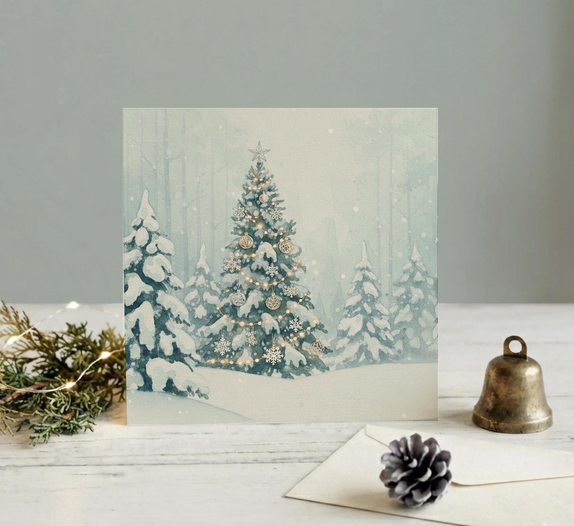 Christmas Gift Cards, Large Note Card, Money Card