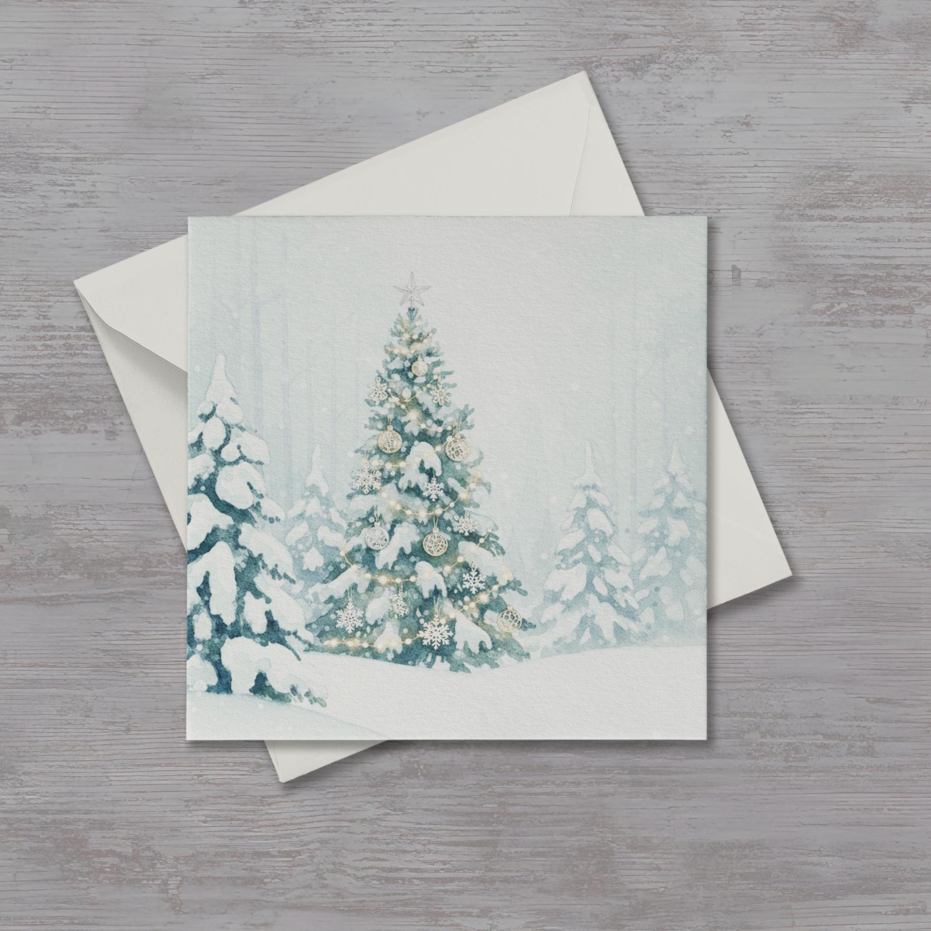 Christmas Gift Cards, Large Note Card, Money Card