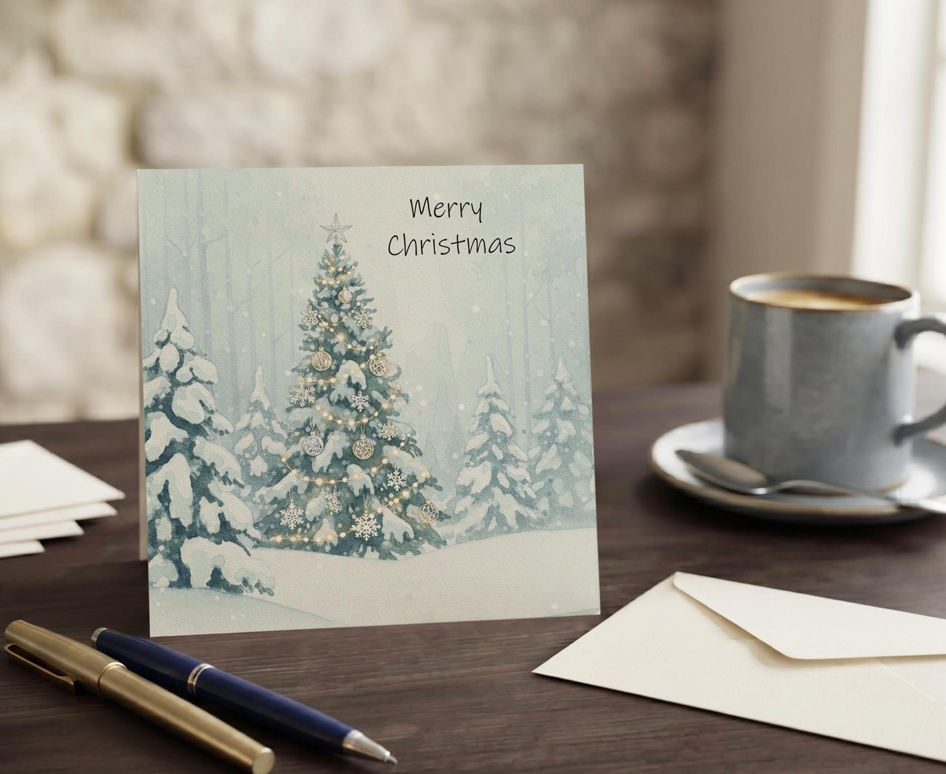 Christmas Gift Cards, Large Note Card, Money Card