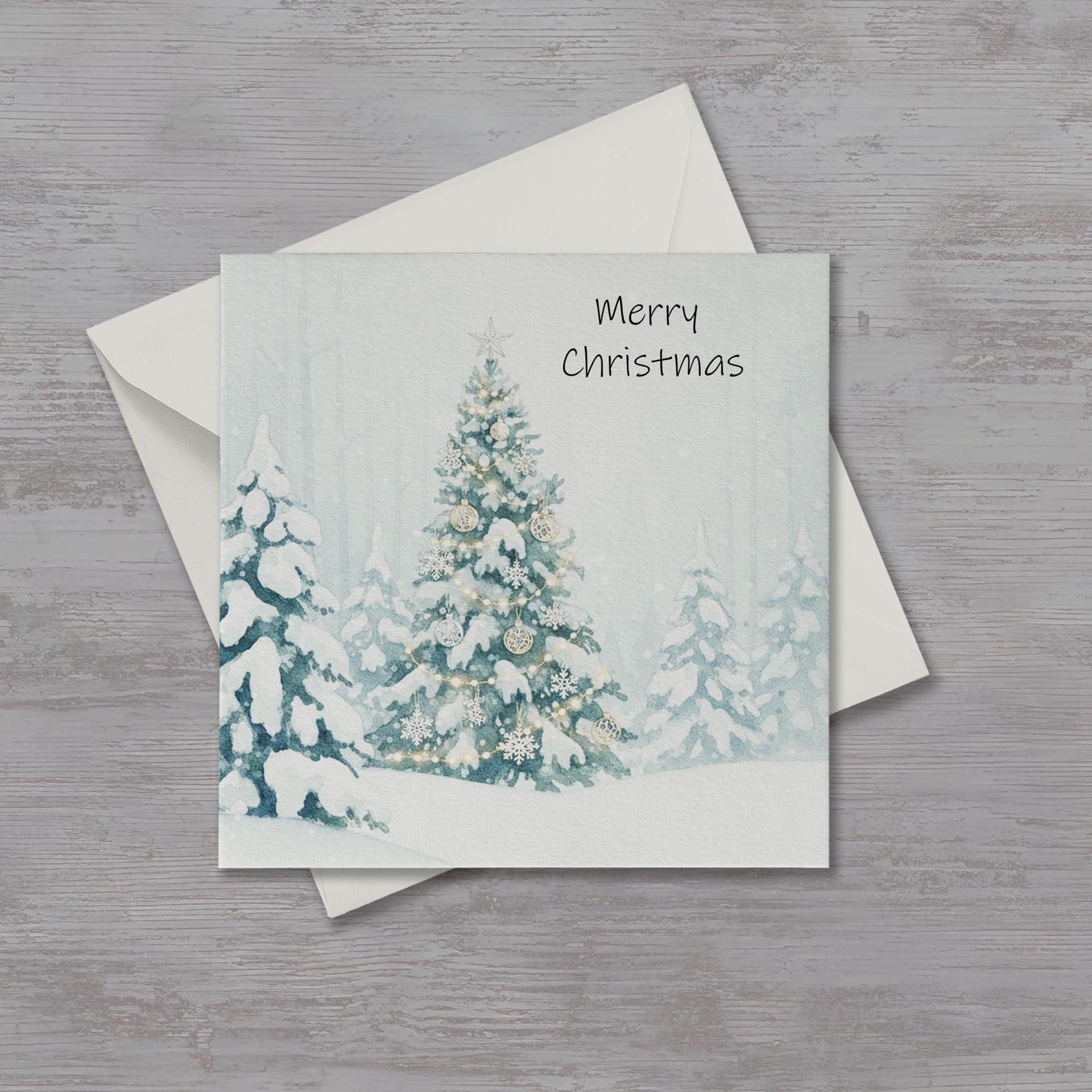 Christmas Gift Cards, Large Note Card, Money Card