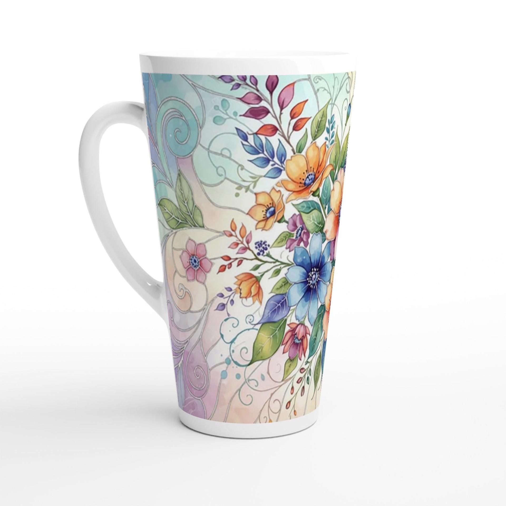 Latte 17oz Ceramic Mug - Coffee or Tea Cup, Extra Tall