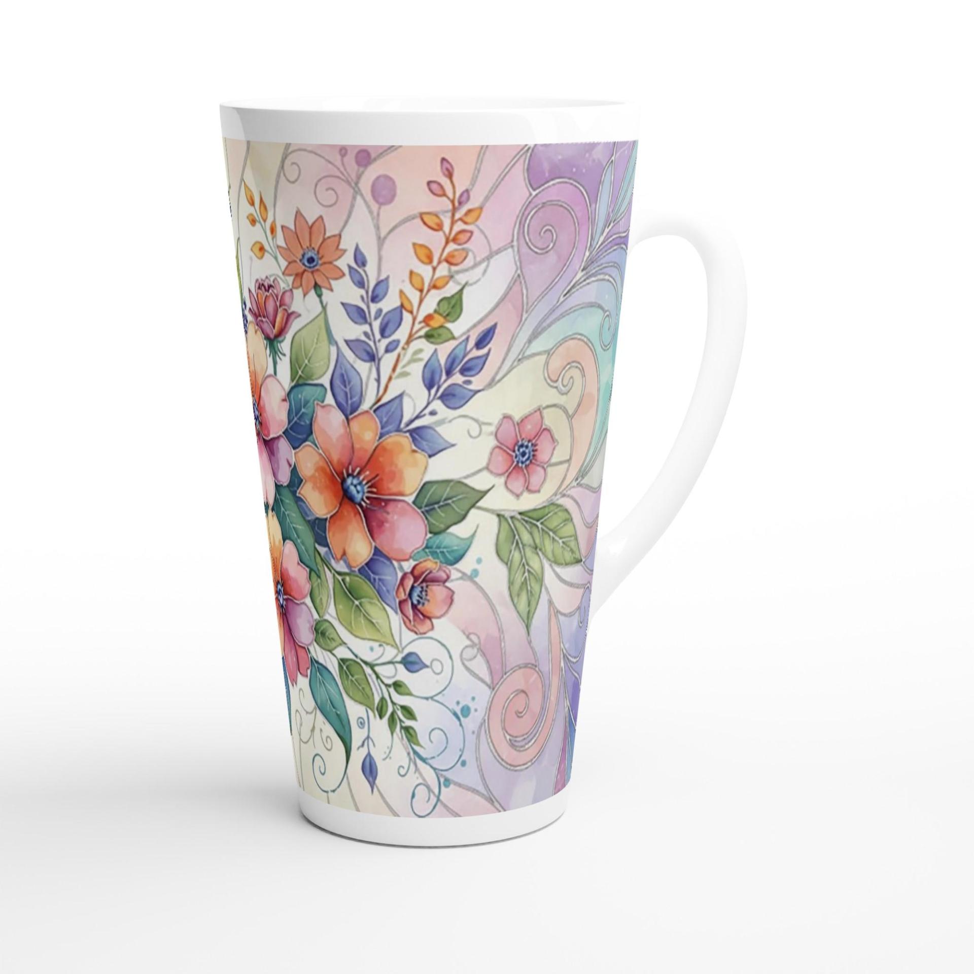 Latte 17oz Ceramic Mug - Coffee or Tea Cup, Extra Tall