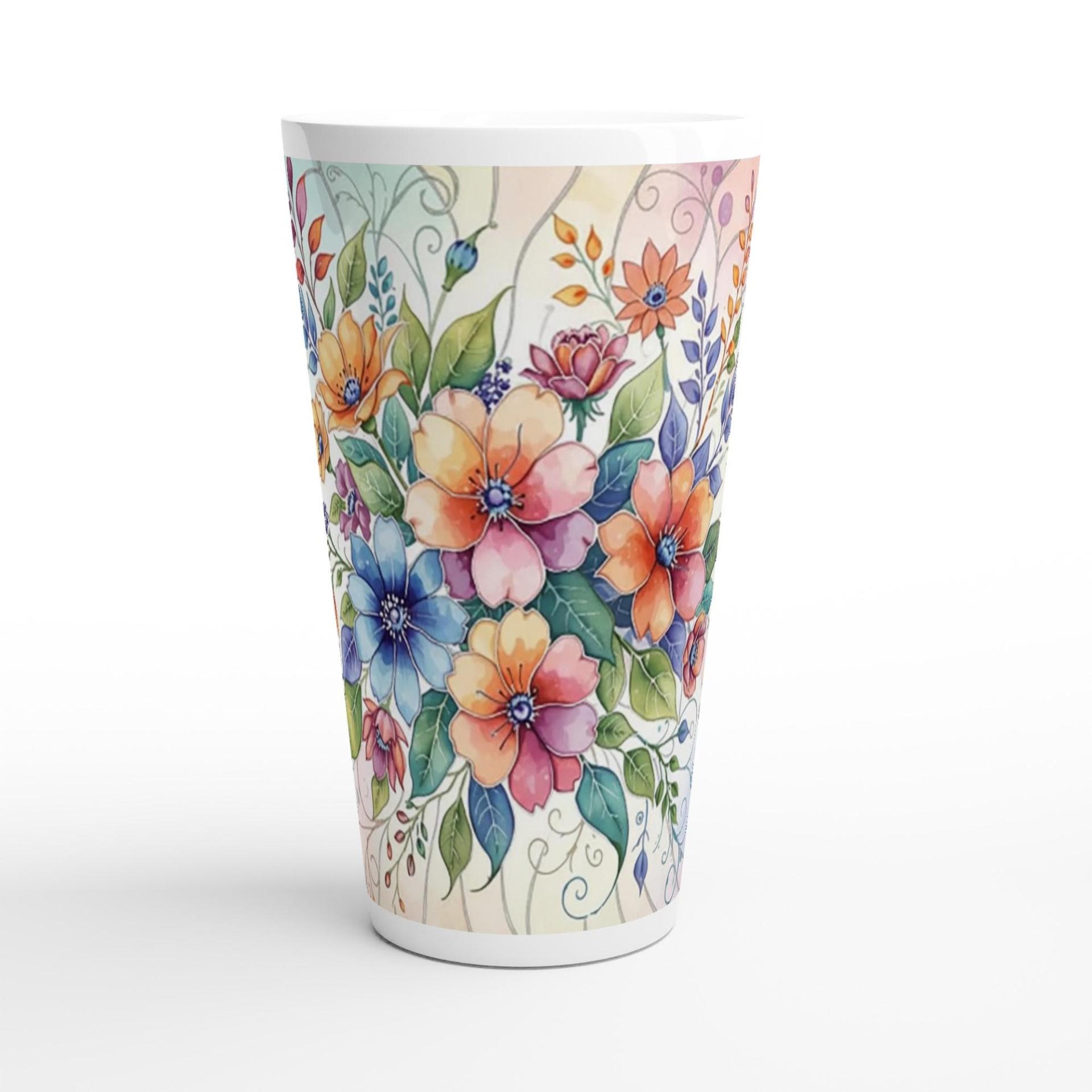 Latte 17oz Ceramic Mug - Coffee or Tea Cup, Extra Tall
