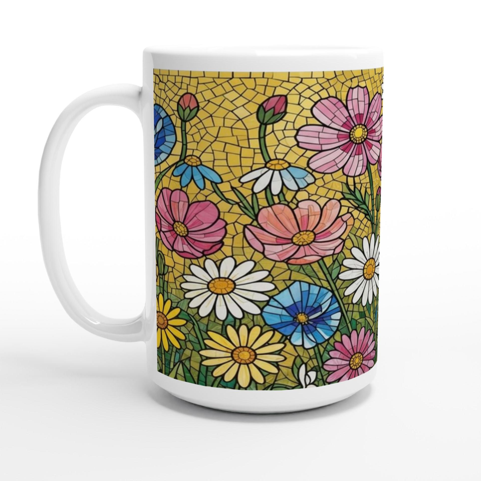 Floral Cups -  Large and Small Ceramic Mugs