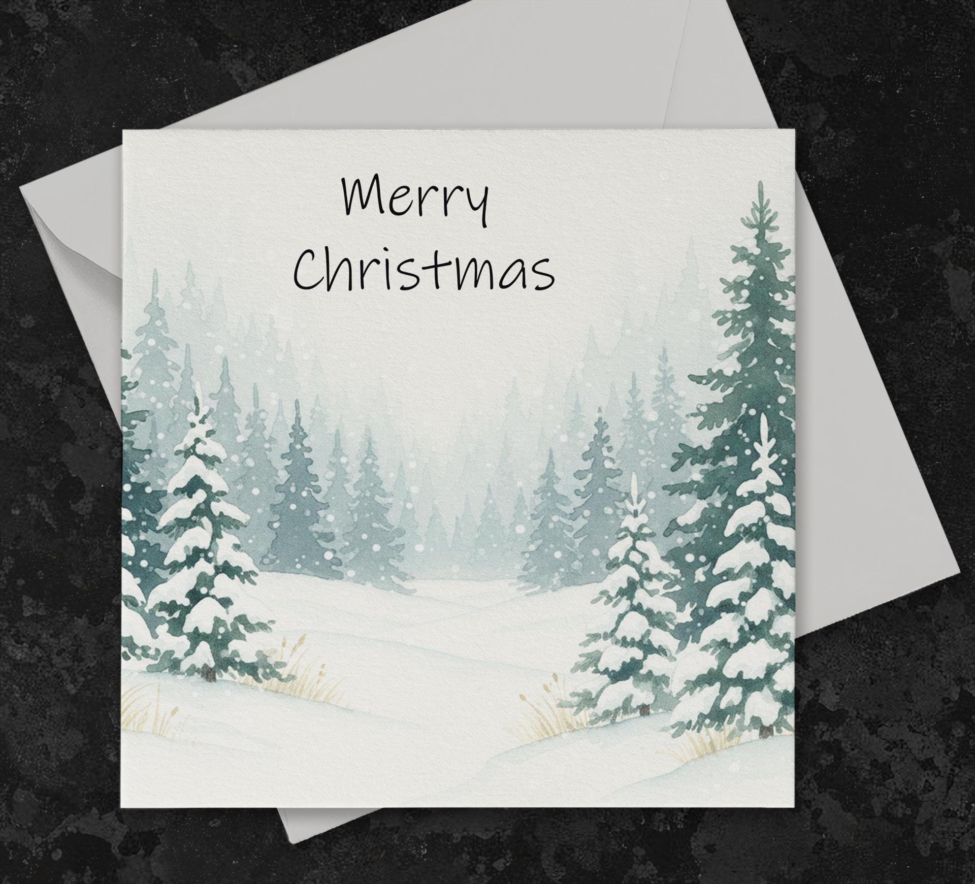 Christmas Gift Cards, Large Note Card, Money Card