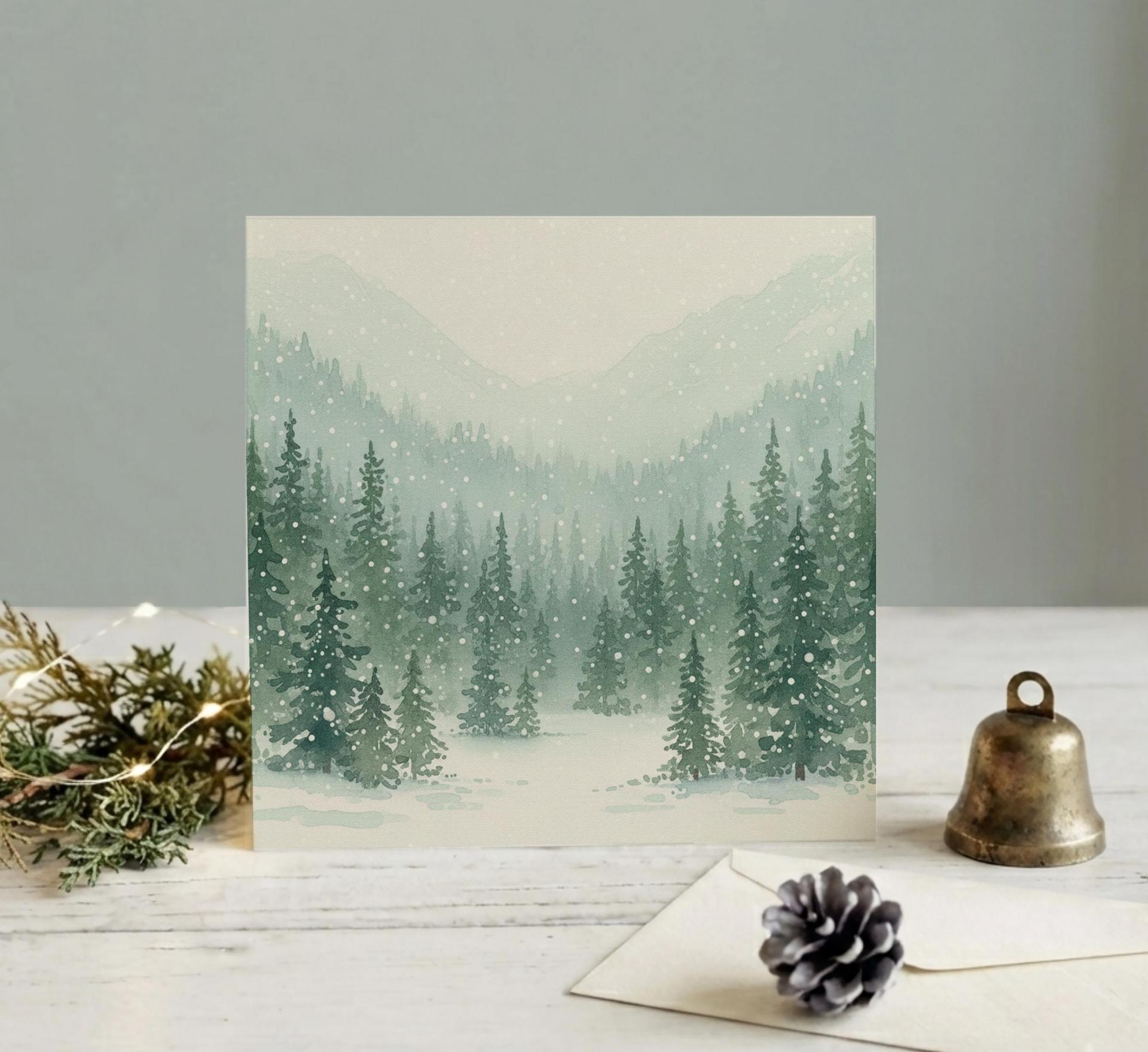 Christmas Gift Cards, Large Note Card, Money Card
