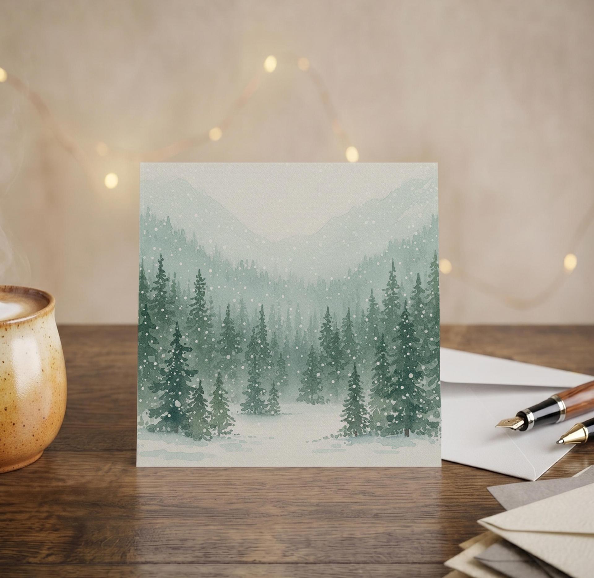 Christmas Gift Cards, Large Note Card, Money Card