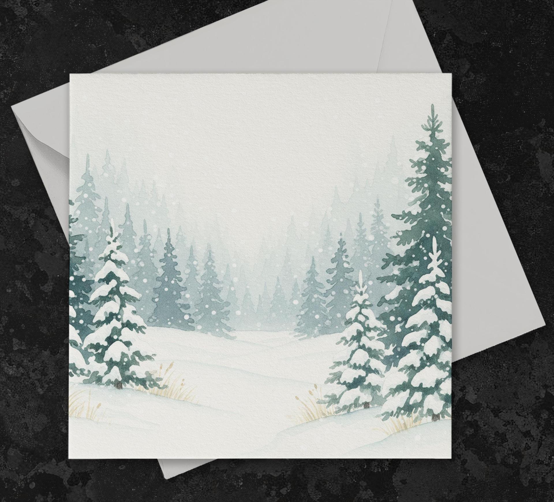 Christmas Gift Cards, Large Note Card, Money Card