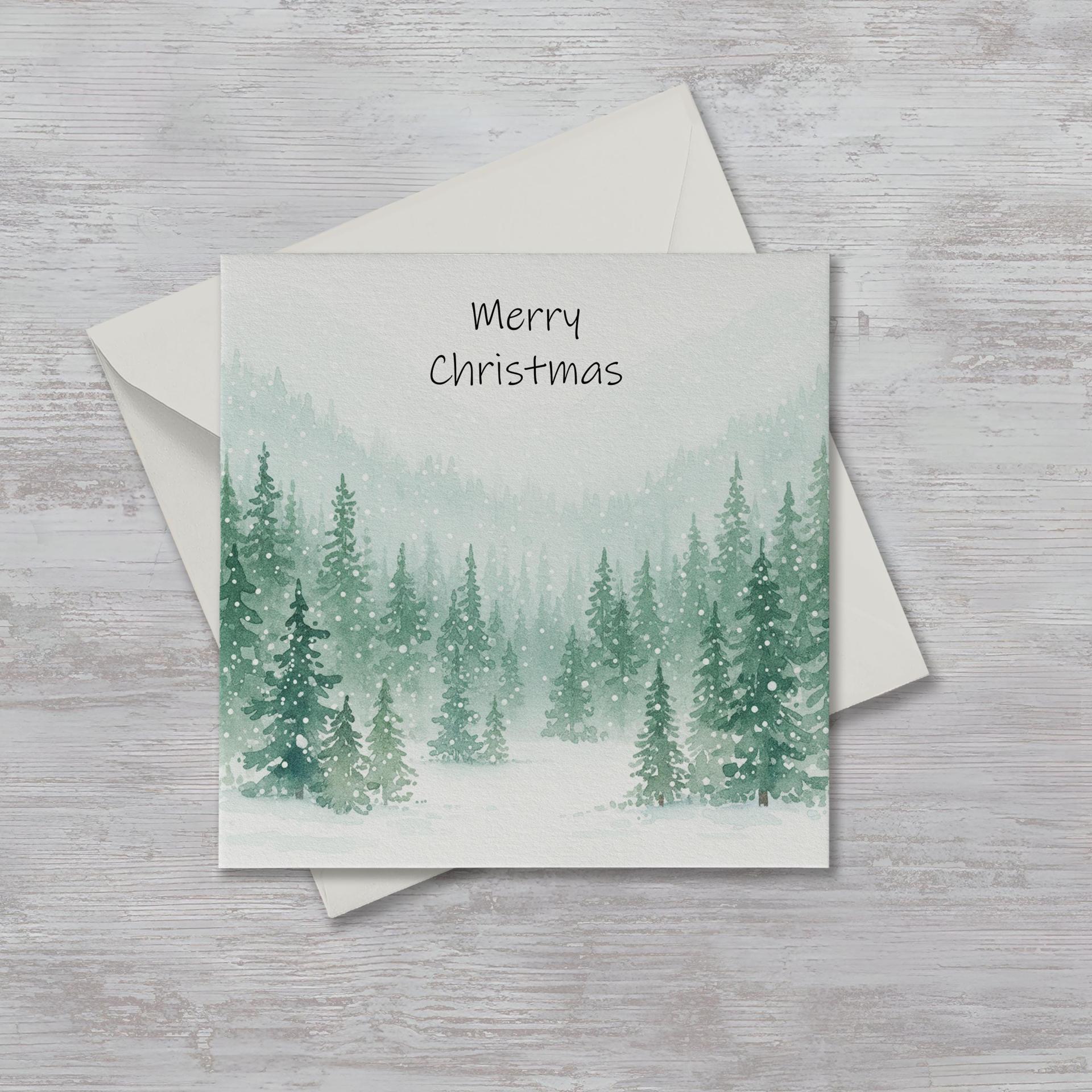 Christmas Gift Cards, Large Note Card, Money Card