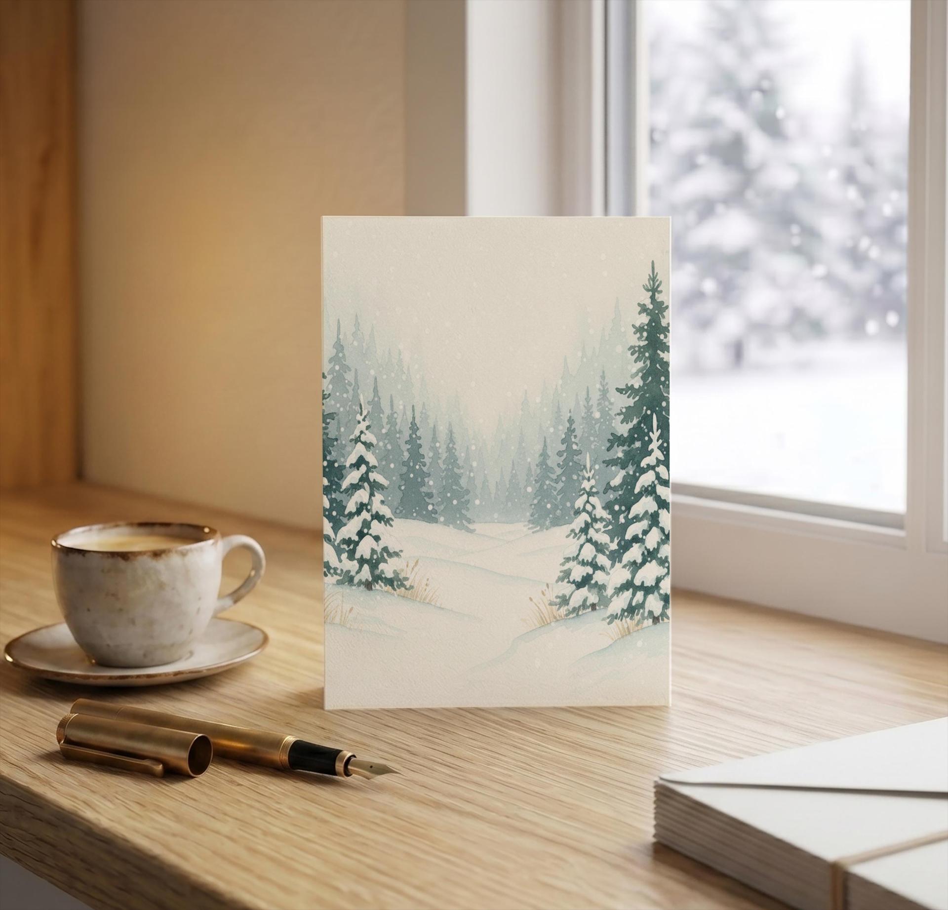 Christmas Gift Cards, Large Note Card, Money Card