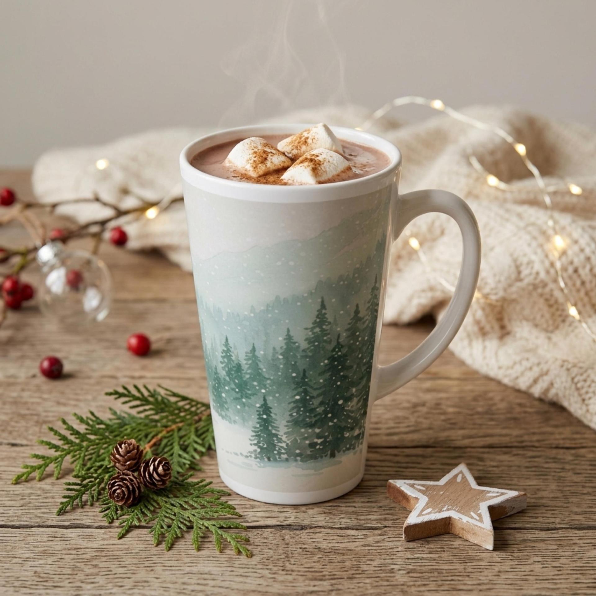 Latte 17oz Ceramic Mug - Coffee or Tea Cup, Extra Tall