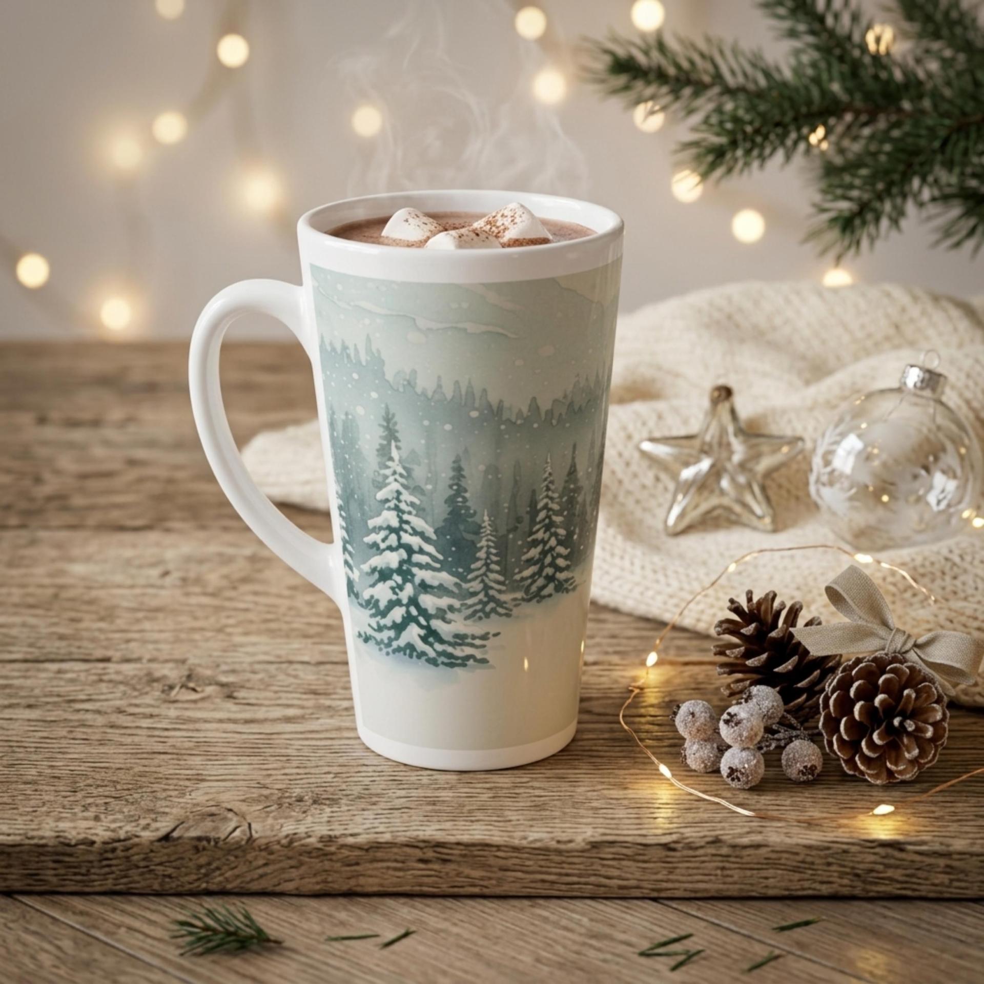 Latte 17oz Ceramic Mug - Coffee or Tea Cup, Extra Tall