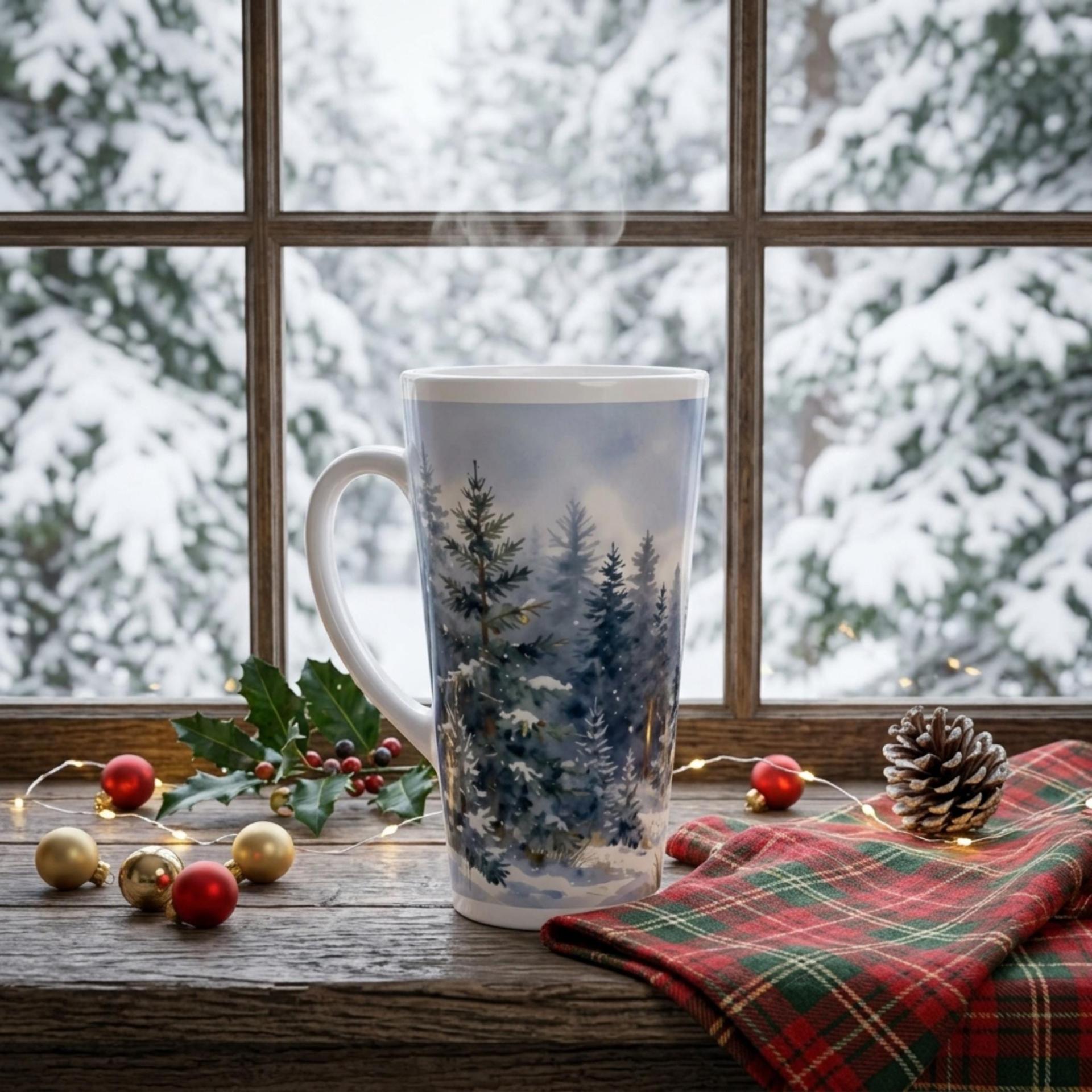 Latte 17oz Ceramic Mug - Coffee or Tea Cup, Extra Tall