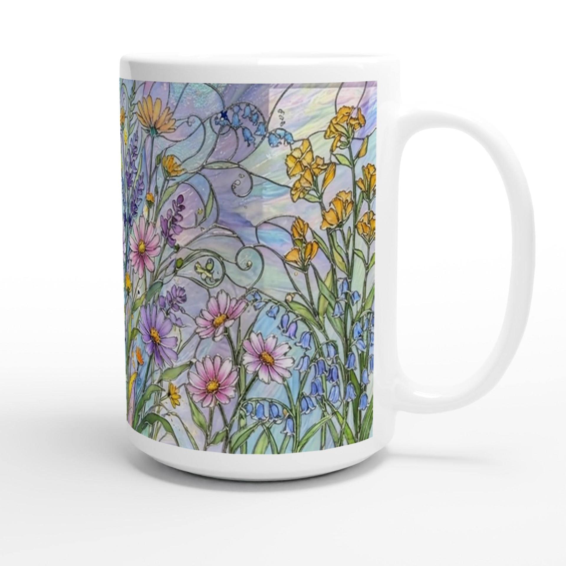 Floral Cups -  Large and Small Ceramic Mugs