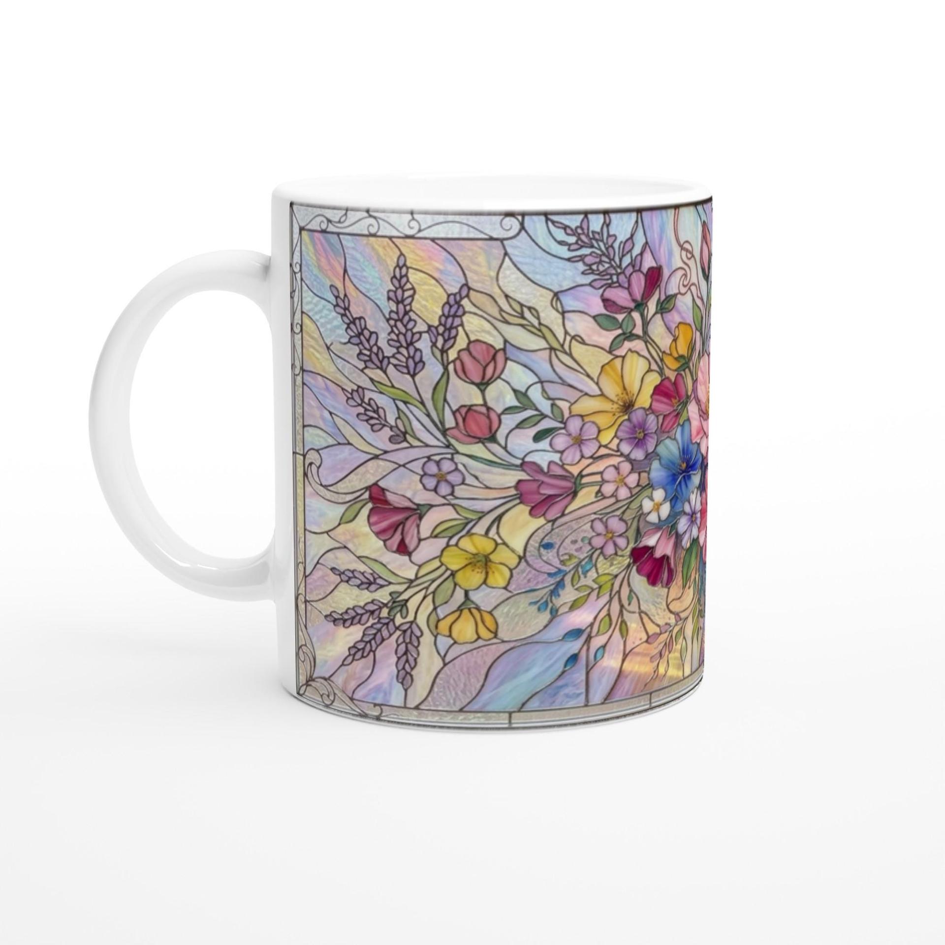 Floral Cups -  Large and Small Ceramic Mugs