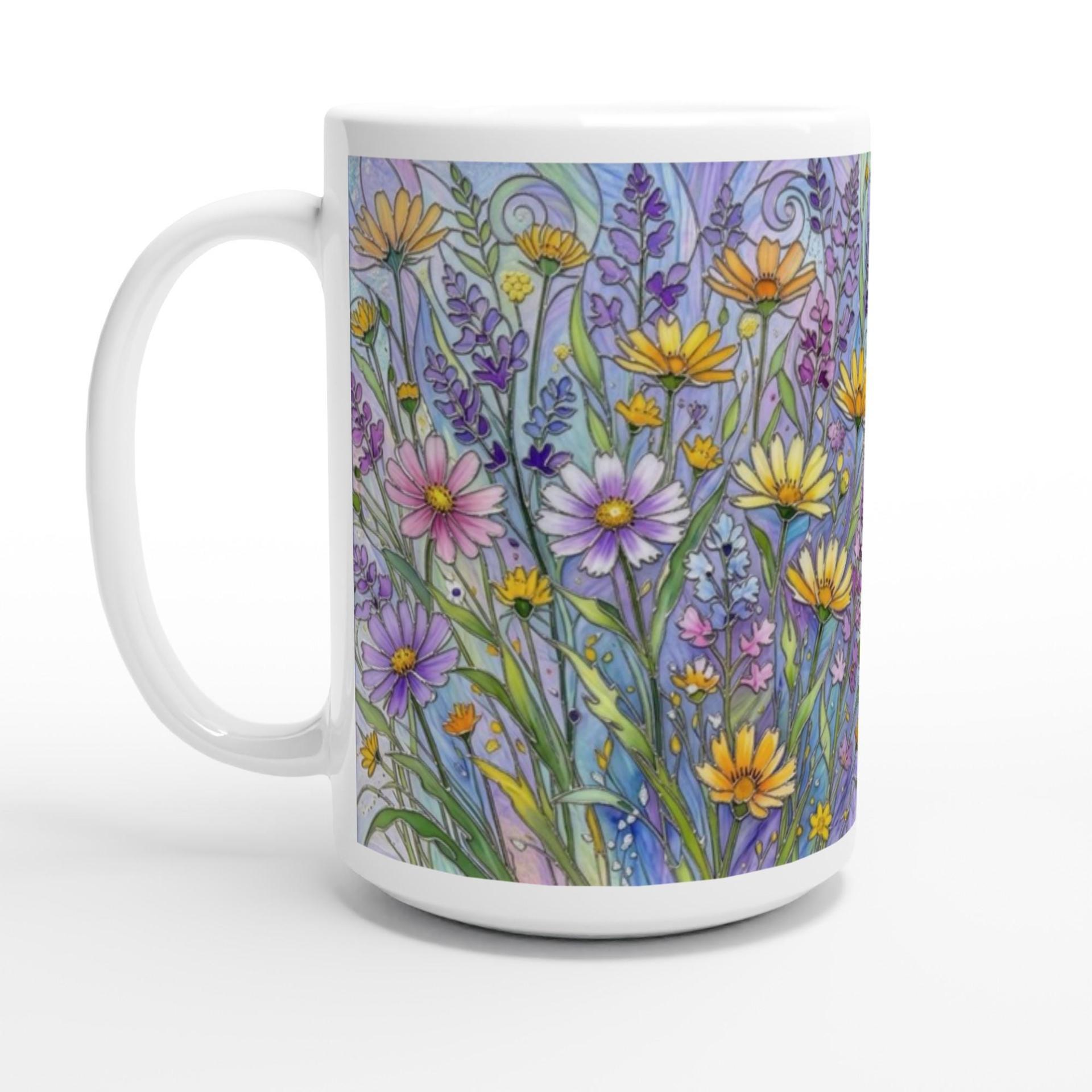 Floral Cups -  Large and Small Ceramic Mugs