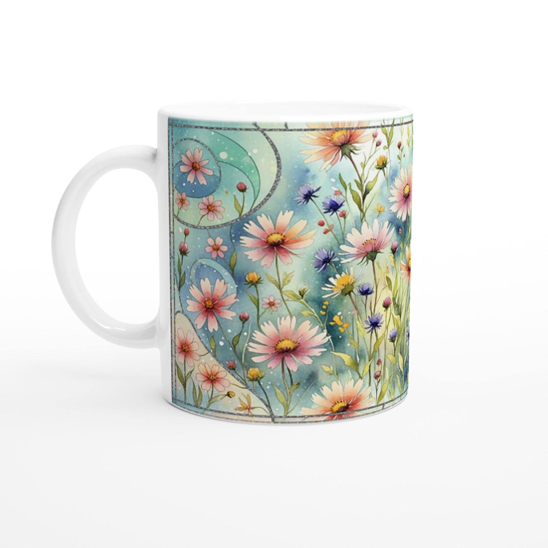 Floral Cups -  Large and Small Ceramic Mugs