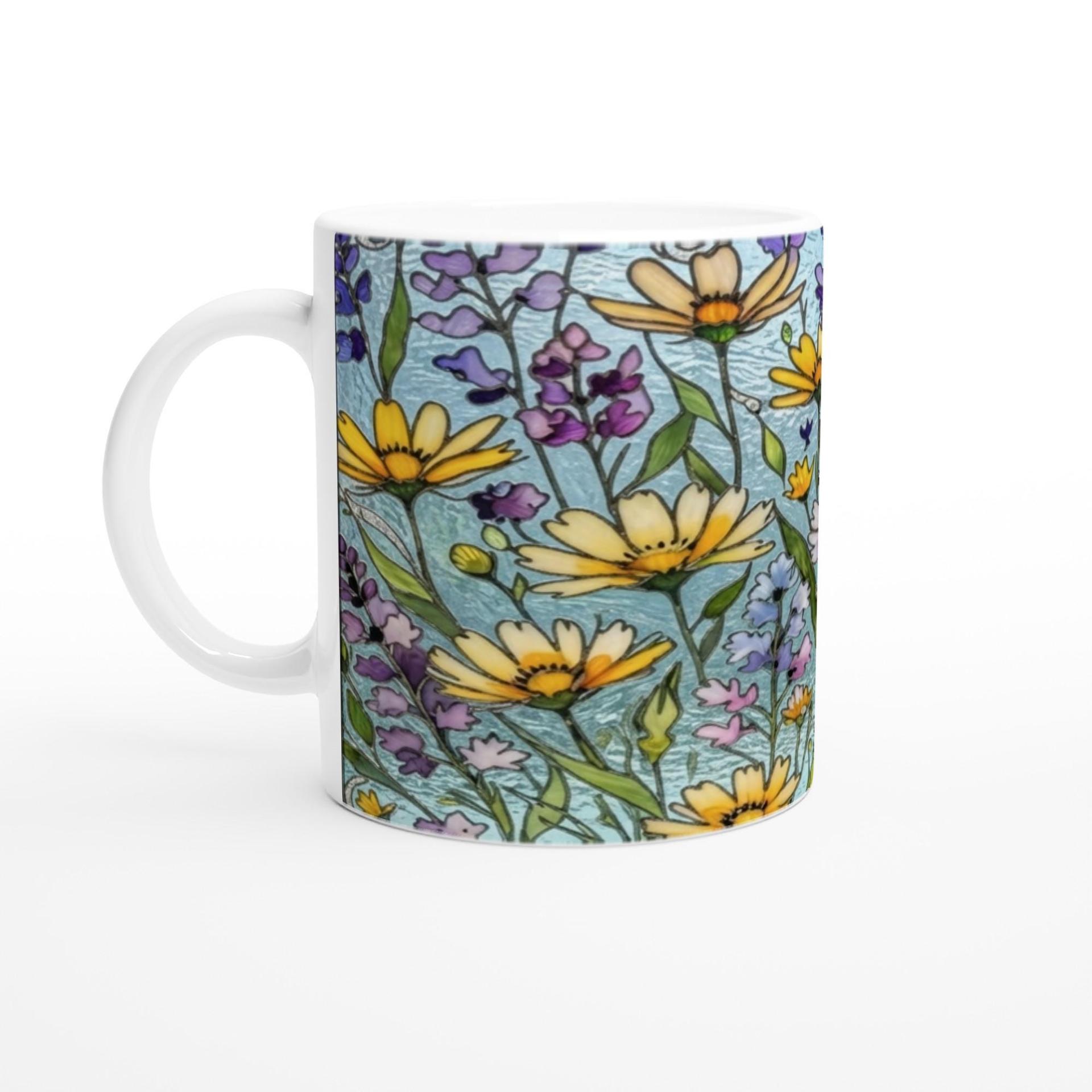 Floral Cups -  Large and Small Ceramic Mugs