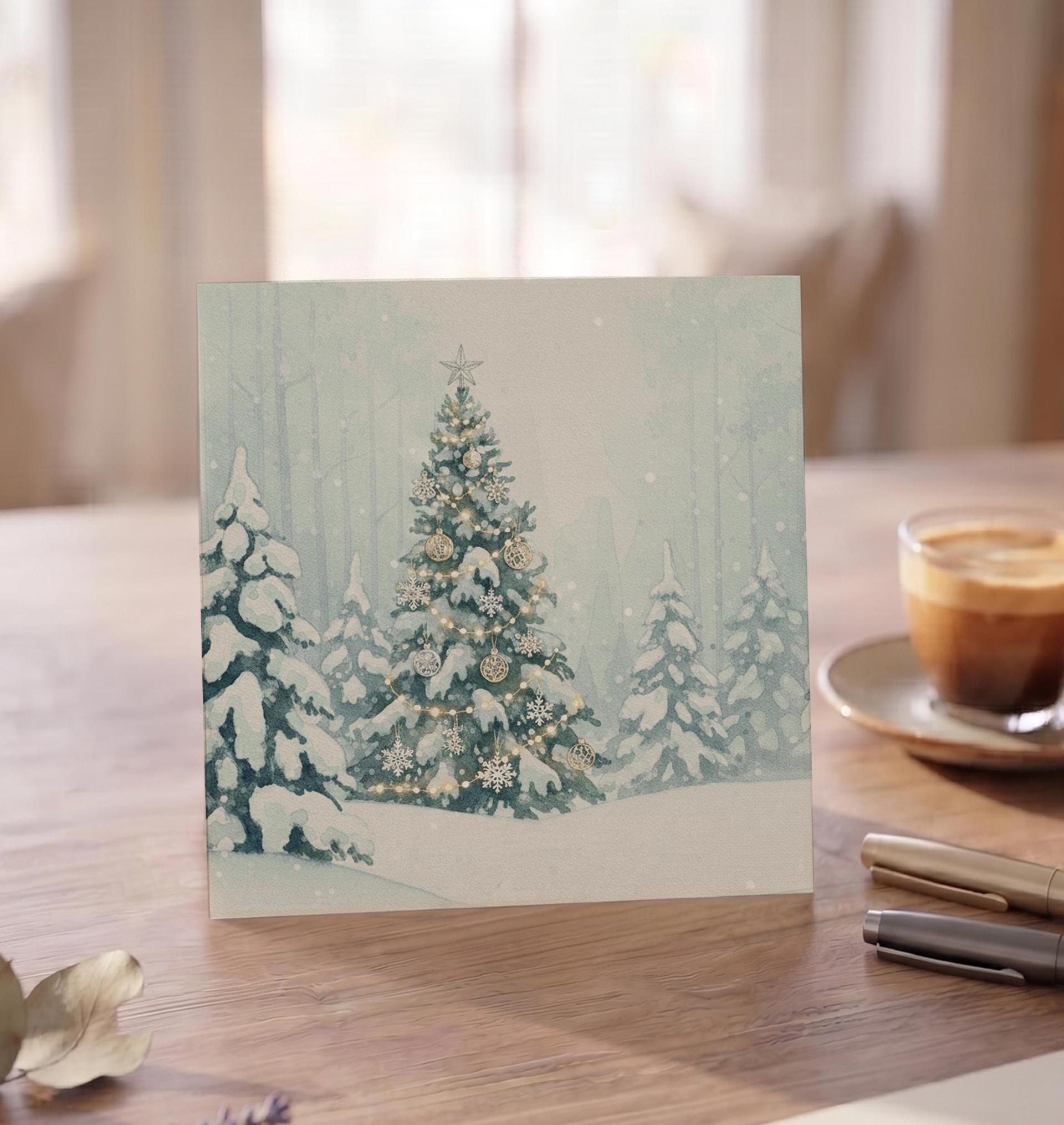 Christmas Gift Cards, Large Note Card, Money Card