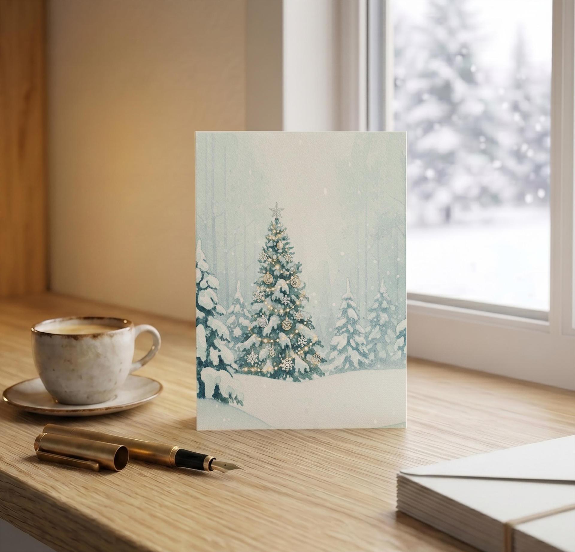 Christmas Gift Cards, Large Note Card, Money Card