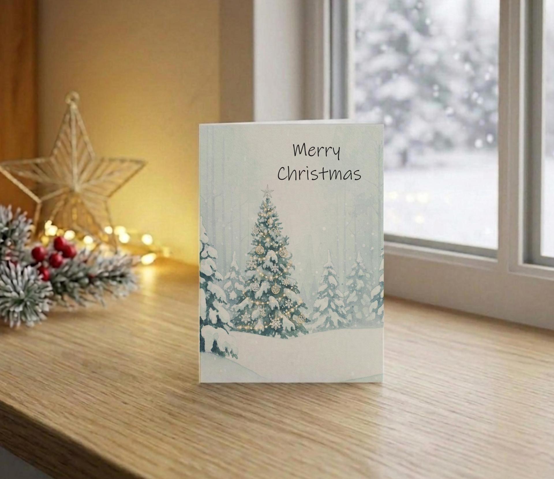 Christmas Gift Cards, Large Note Card, Money Card