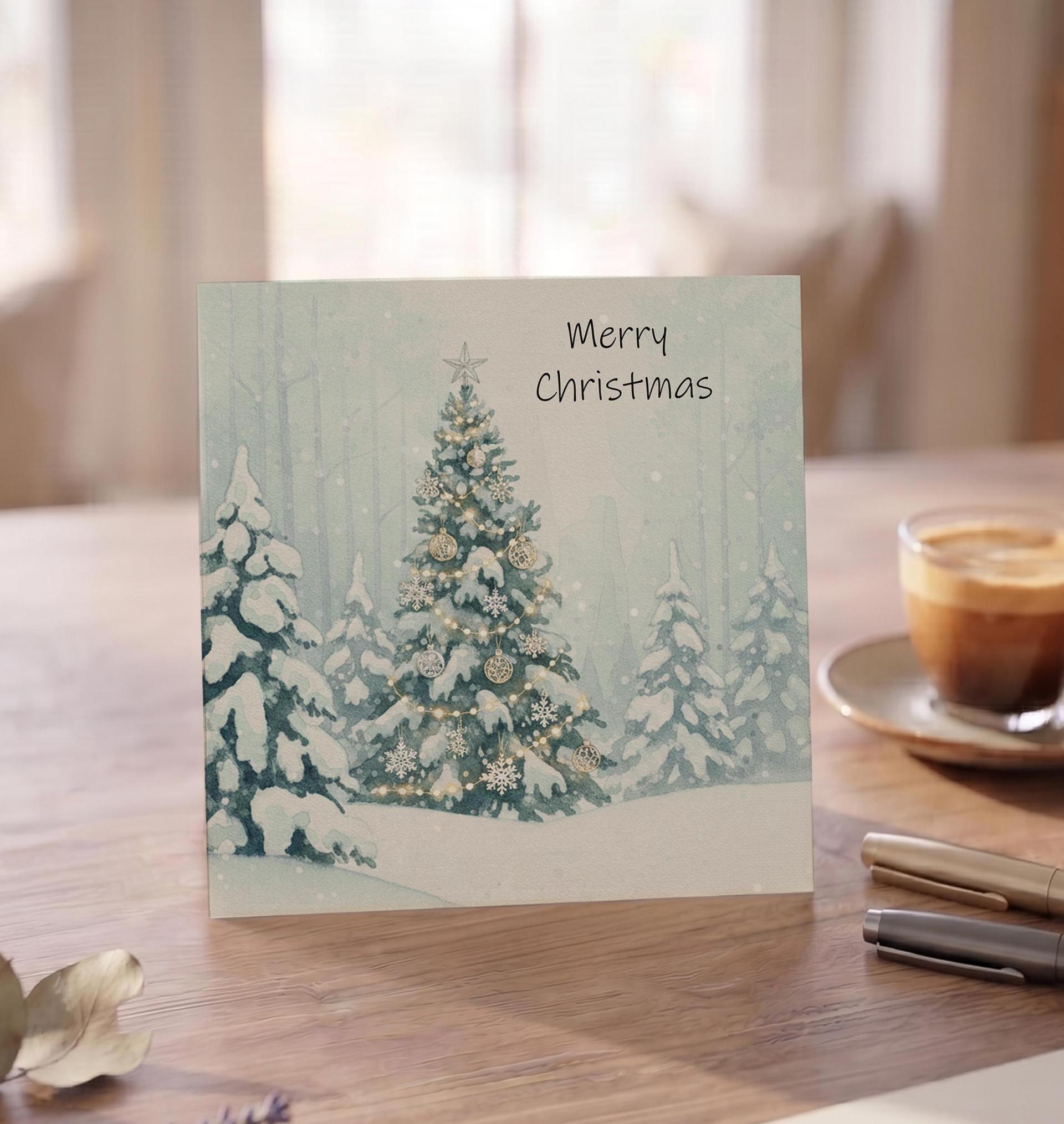Christmas Gift Cards, Large Note Card, Money Card