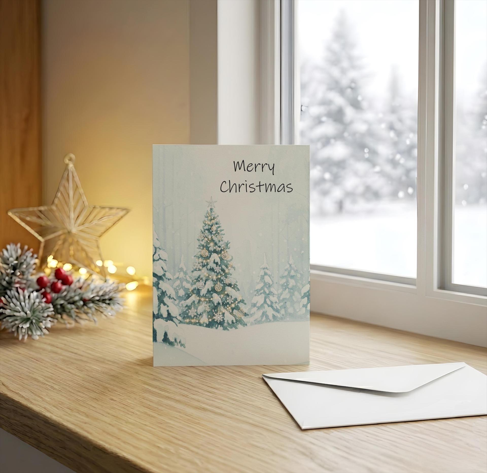Christmas Gift Cards, Large Note Card, Money Card