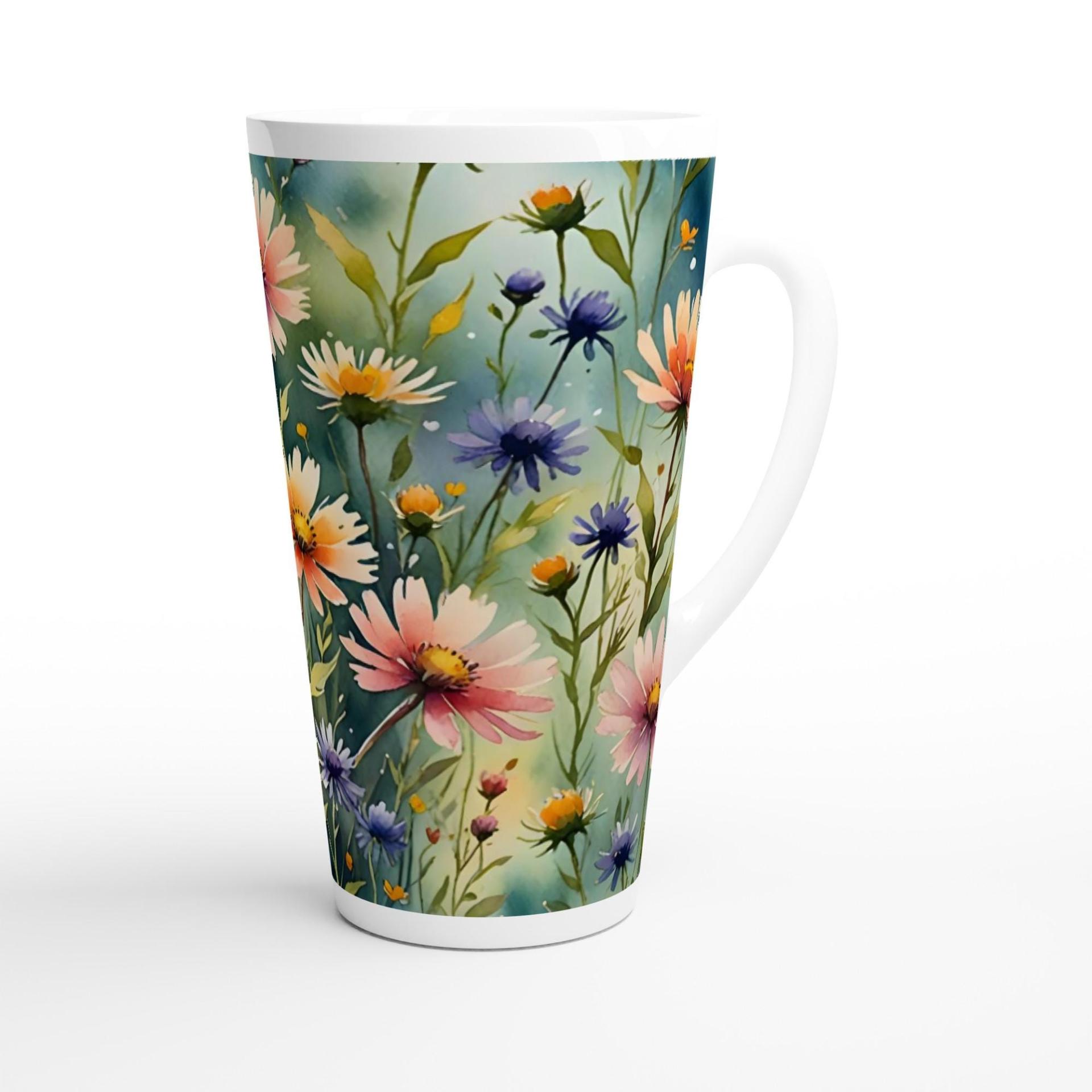 Latte 17oz Ceramic Mug - Coffee or Tea Cup, Extra Tall
