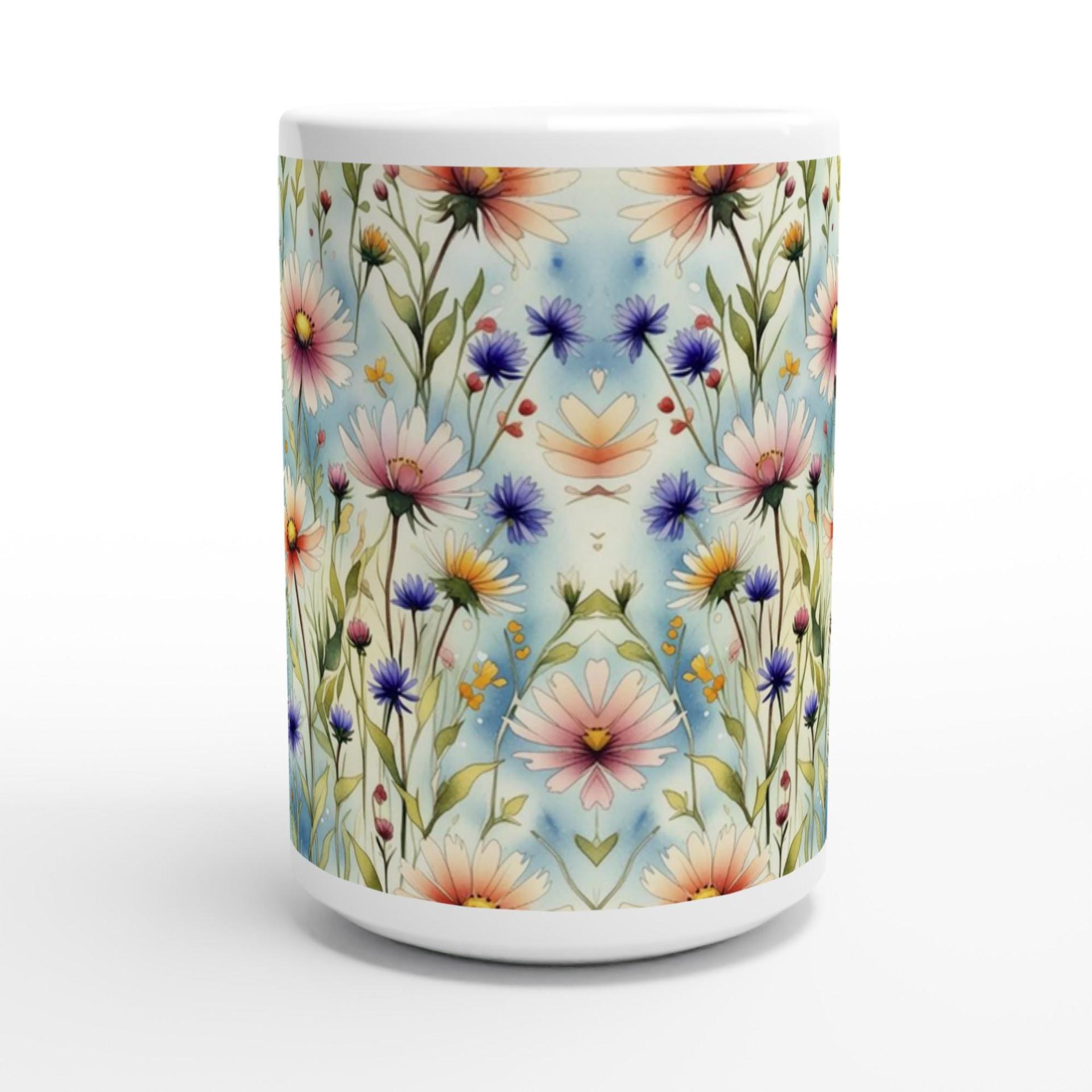 Floral Cups -  Large and Small Ceramic Mugs