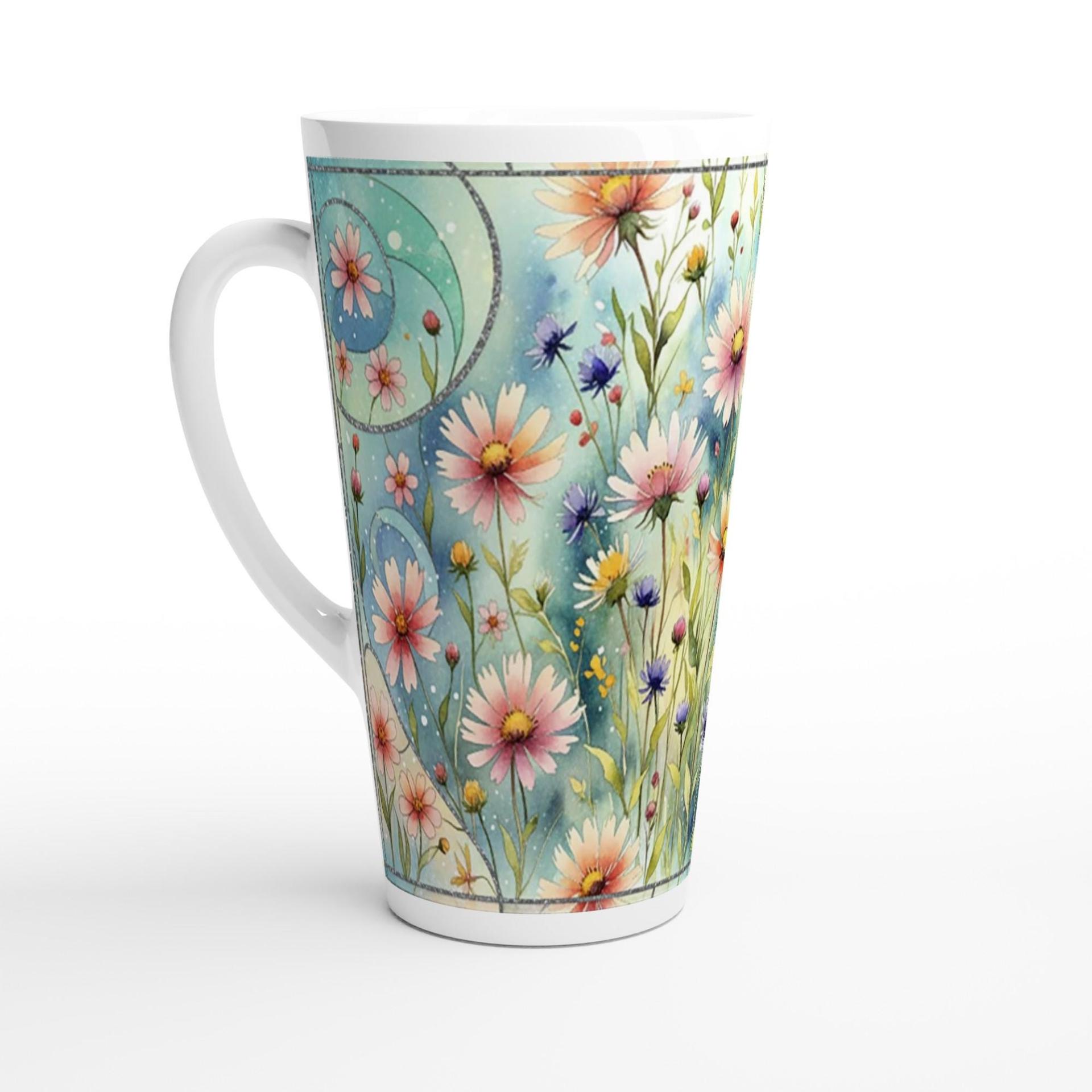 Latte 17oz Ceramic Mug - Coffee or Tea Cup, Extra Tall