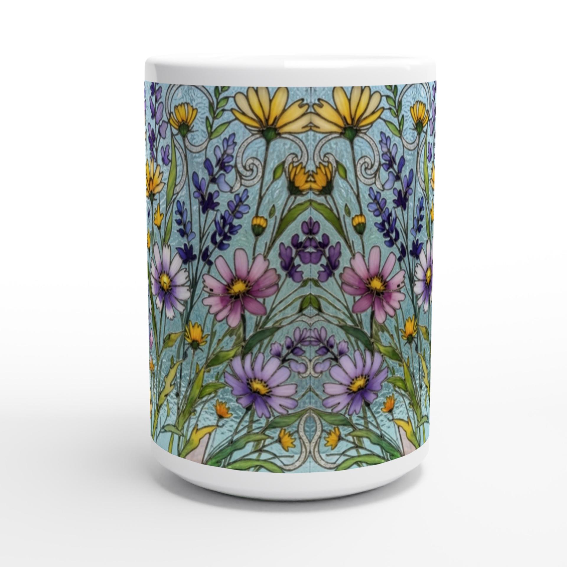 Floral Cups -  Large and Small Ceramic Mugs