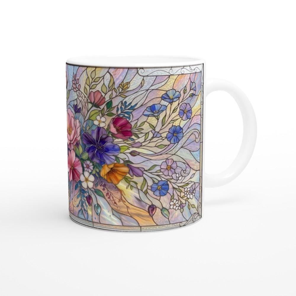 Floral Cups -  Large and Small Ceramic Mugs