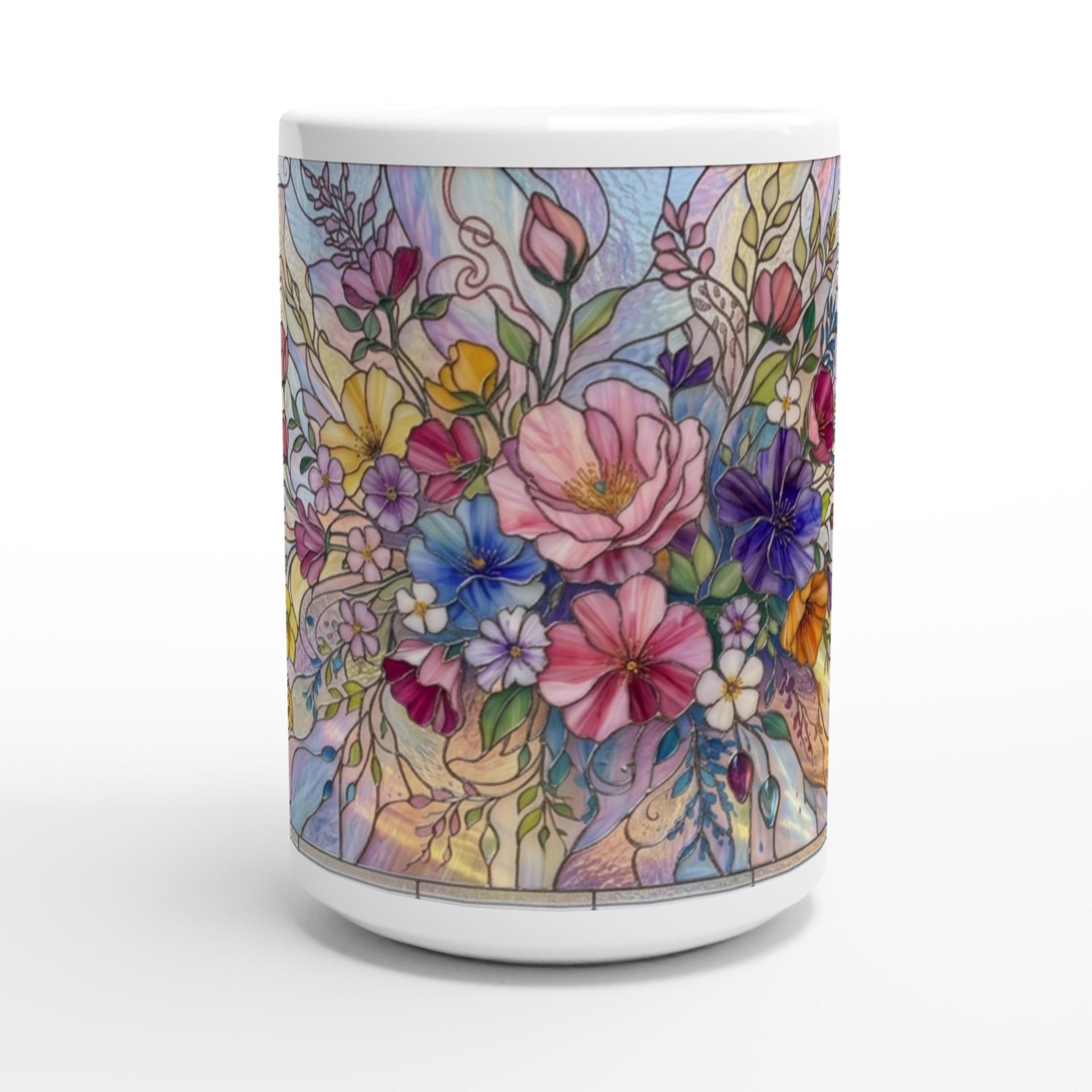 Floral Cups -  Large and Small Ceramic Mugs