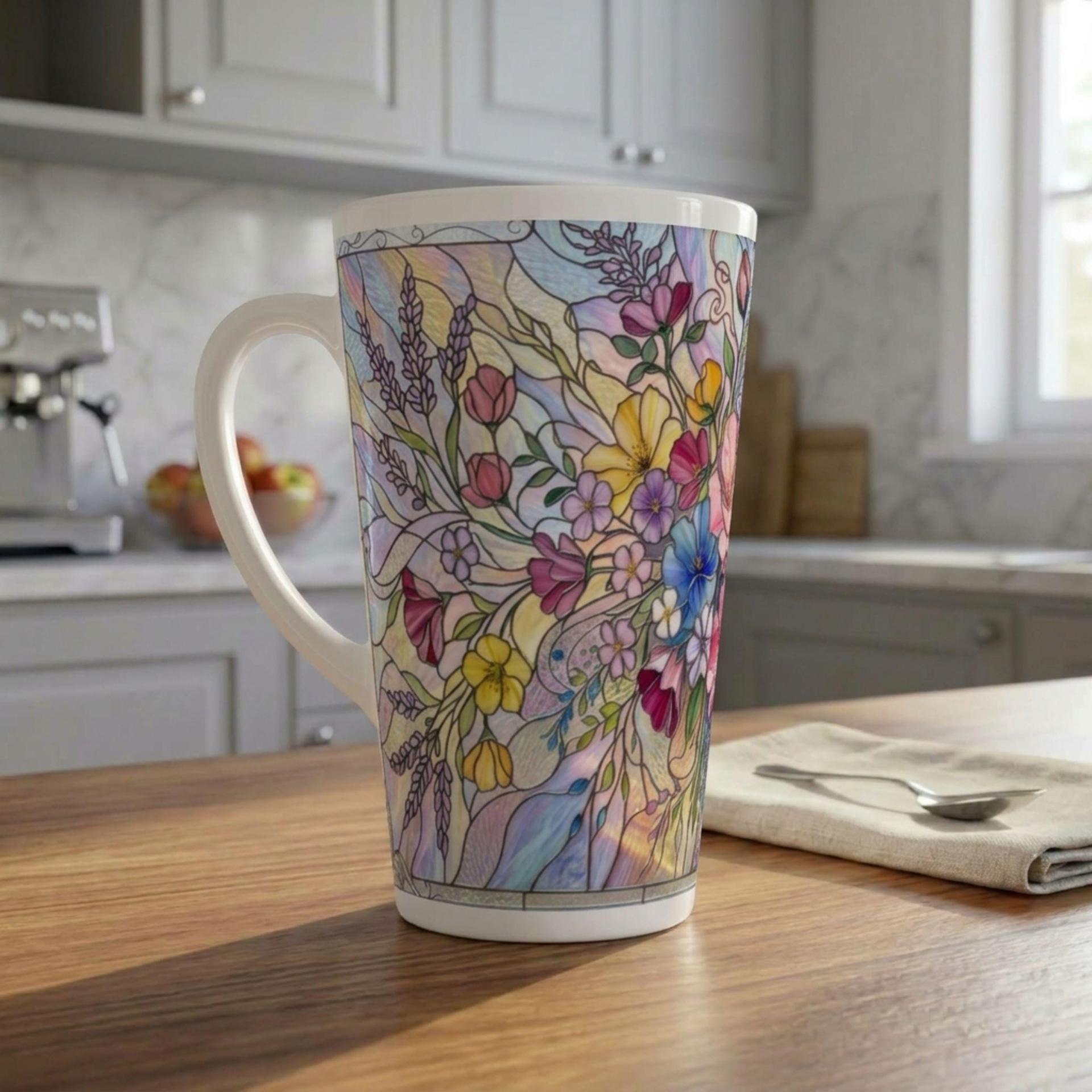 Latte 17oz Ceramic Mug - Coffee or Tea Cup, Extra Tall