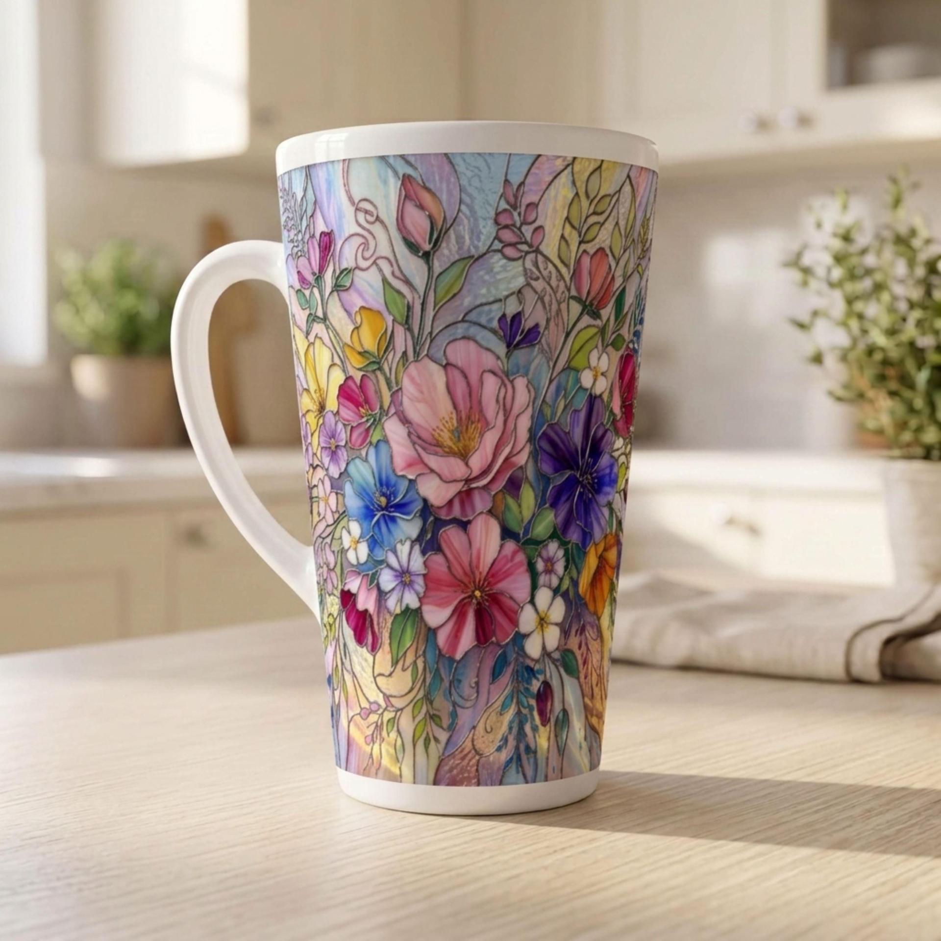 Latte 17oz Ceramic Mug - Coffee or Tea Cup, Extra Tall