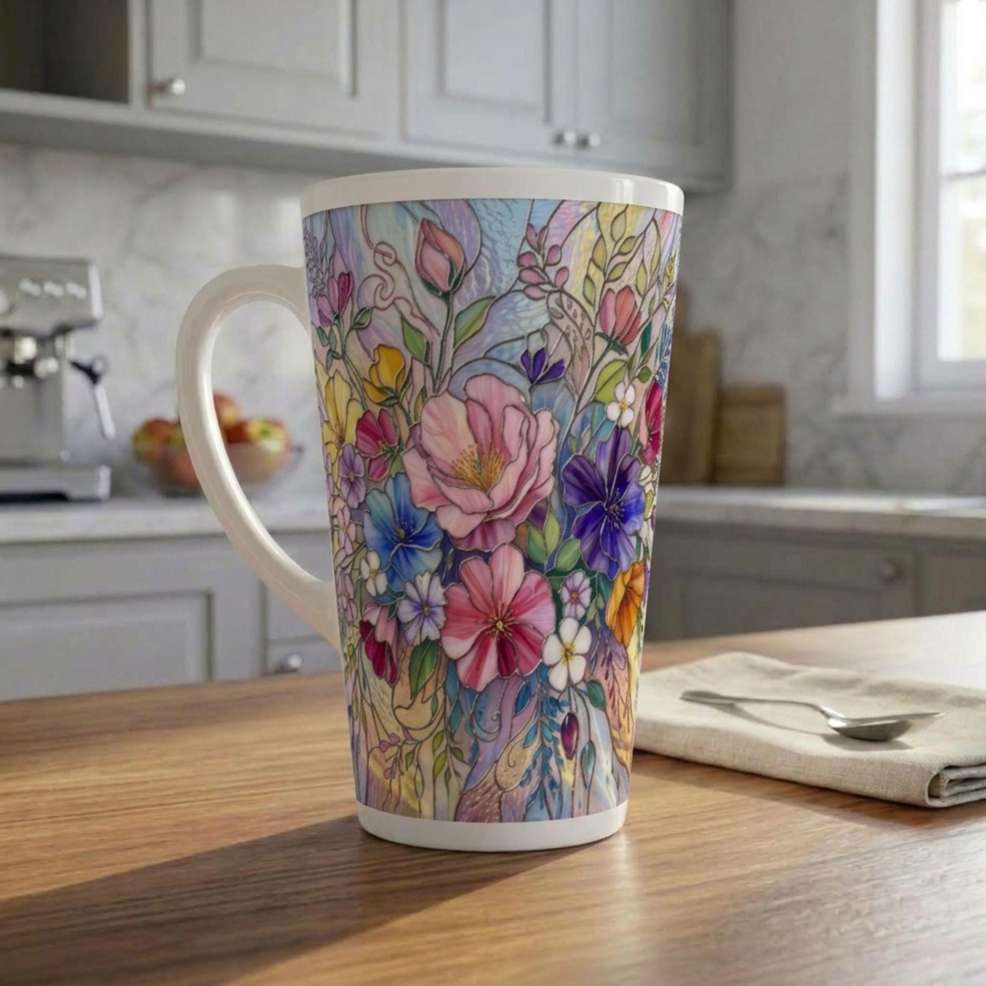 Latte 17oz Ceramic Mug - Coffee or Tea Cup, Extra Tall