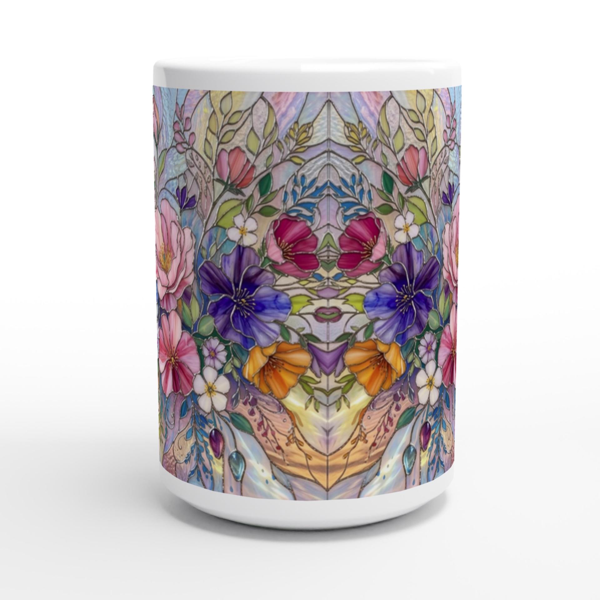 Floral Cups -  Large and Small Ceramic Mugs