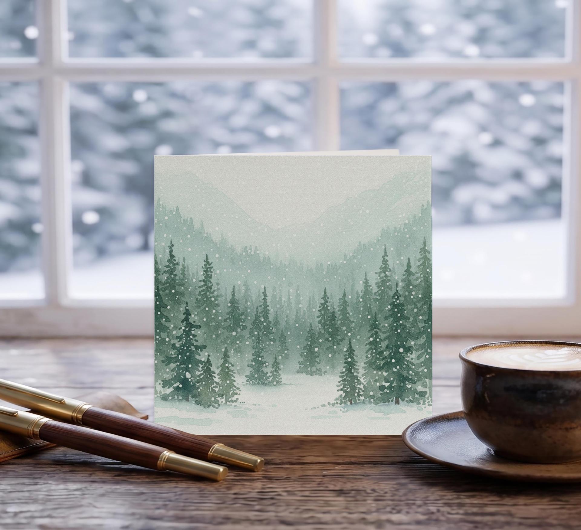 Christmas Gift Cards, Large Note Card, Money Card